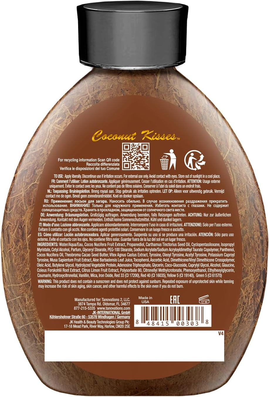 (400Ml) - Ed Hardy Coconut Kisses Golden Tanning Lotion, 400Ml