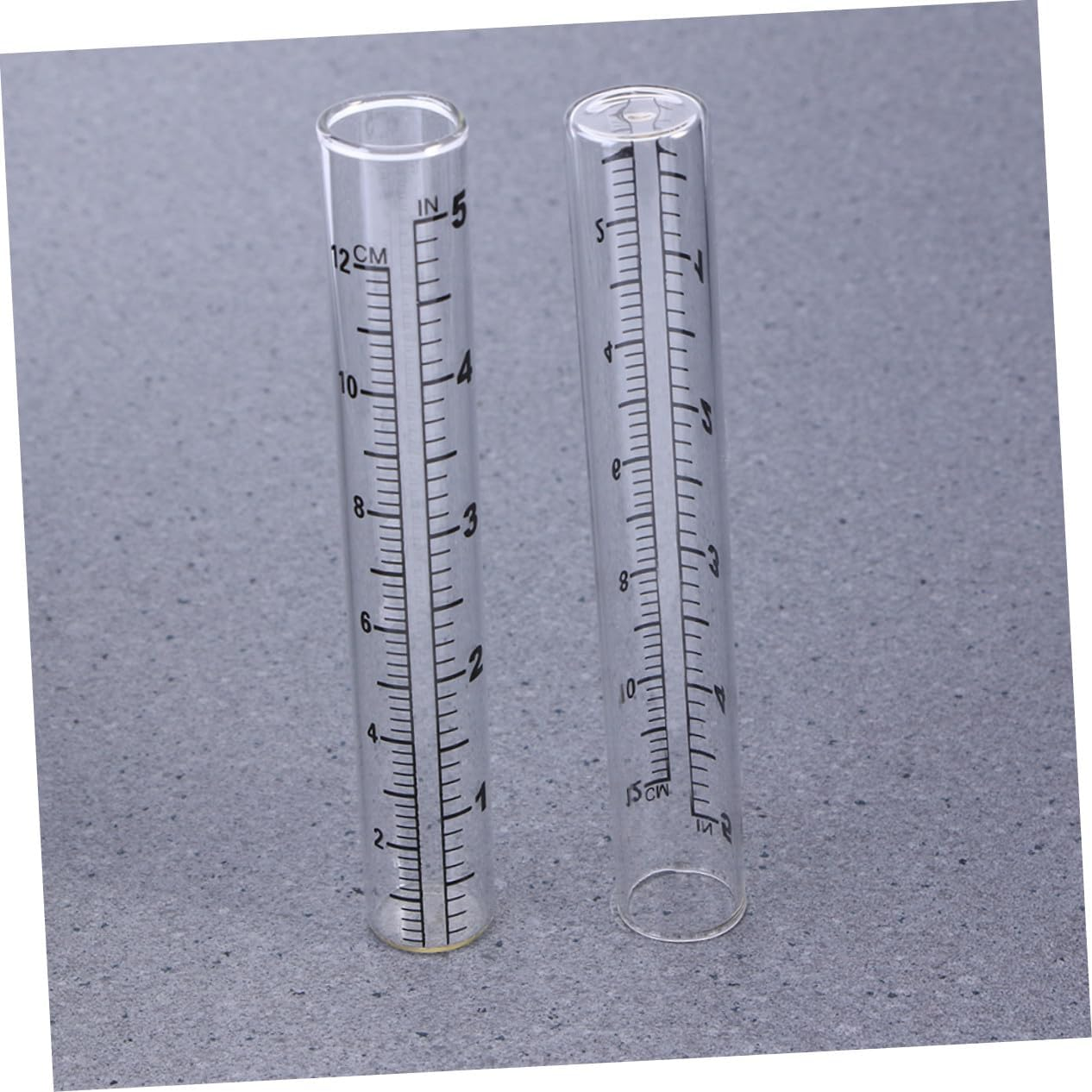 GANAZONO 4Pcs Glass Outdoor Rain Gauge Tubes 12Cm Accurate Home Weather Measurement Rainfall Collector for Garden and Lawn Monitoring image number 5