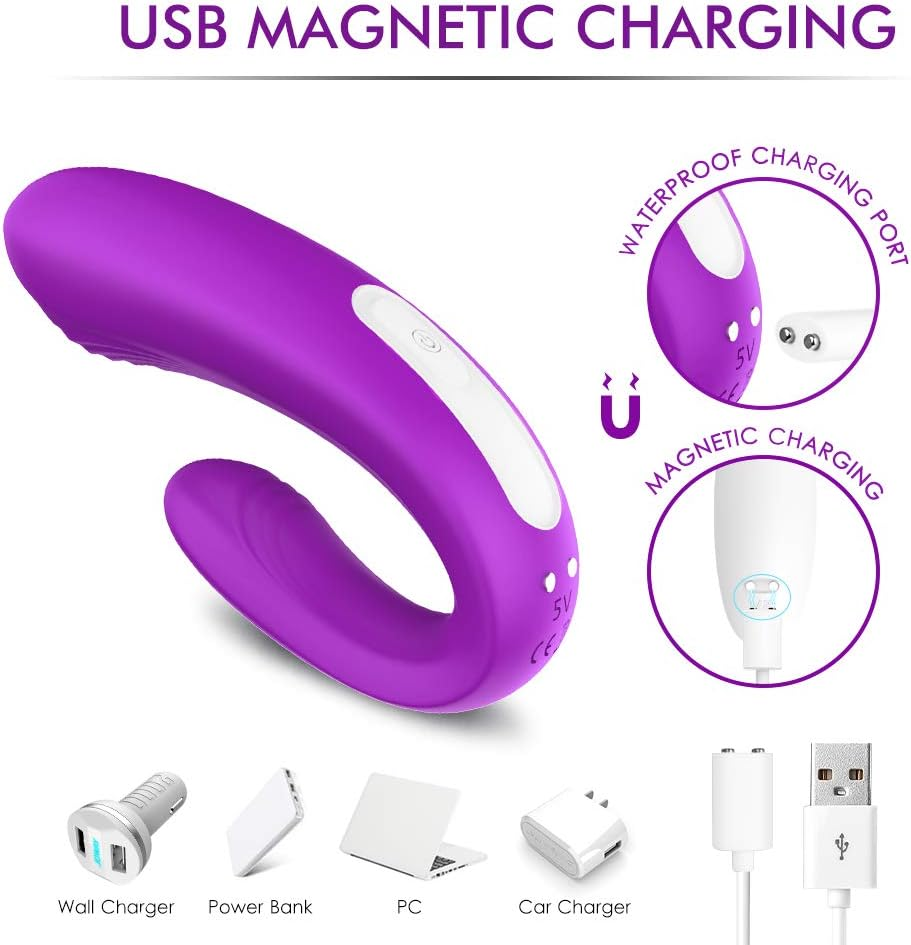 Rechargeable Clitoral & G-Spot Vibrator, Waterproof Couples Vibrator with 9 Powerful Vibrations, Wireless Remote Control Clitoris G Spot Stimulator Adult Sex Toy for Women Solo Play or Couples Fun - Pink image number 5