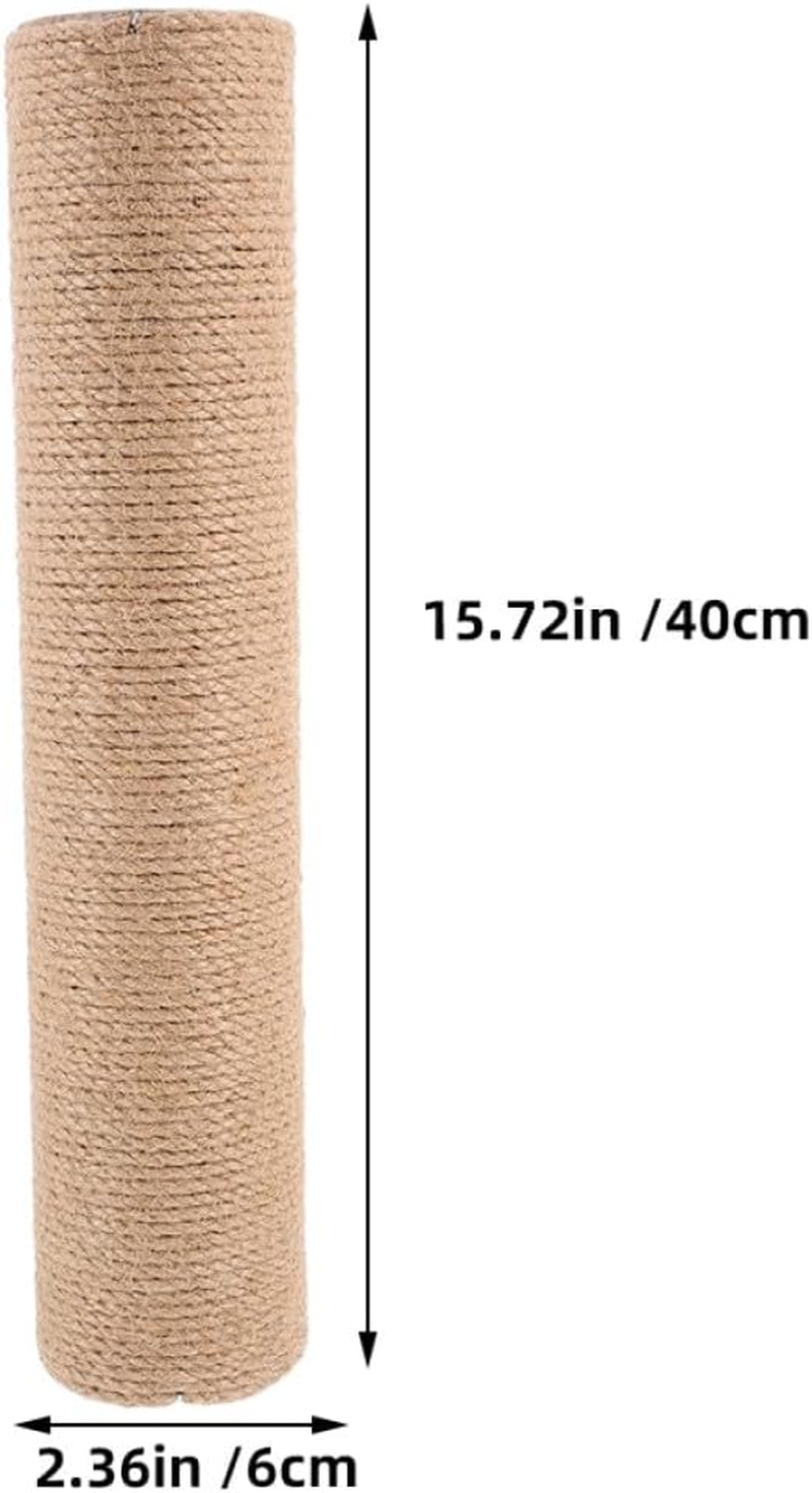 Homoyoyo 2Pcs 40Cm Sisal Cat Scratching Post Replacement Poles for Cat Tree DIY Accessories Small Sturdy Scratch Refill for Indoor Claw Health image number 3