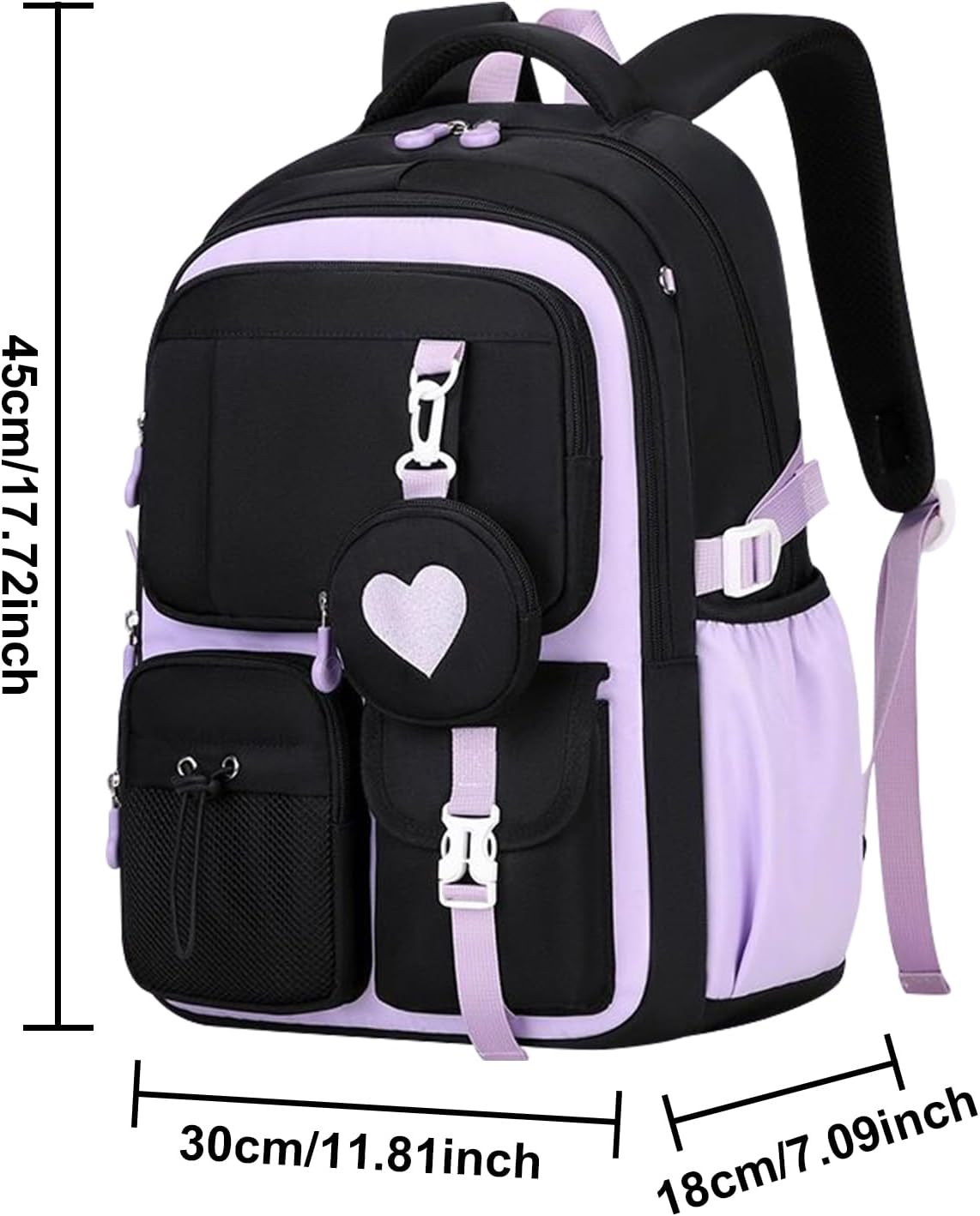 Kids Backpack | Water Resistant Backpack with Multiple Pockets,Teens Bookbag for Middle School - for Children Teenage Travel Airplane Elementary Middle