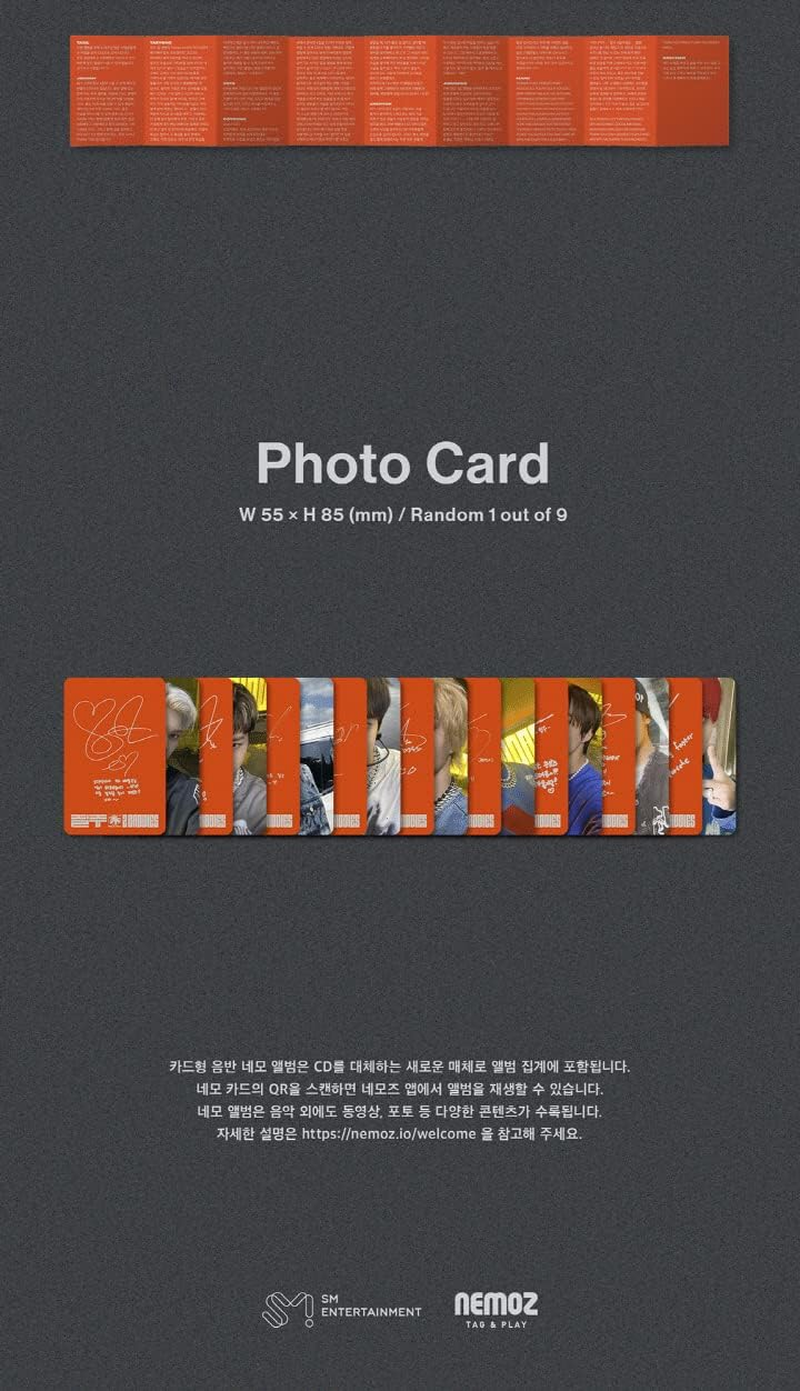 NCT 127 2 Baddies 4Th Album NEMO Platform Version 9P Image Card+1P QR Card+1Ea Sticker+Folding Paper+1P Photocard+Tracking Sealed image number 3