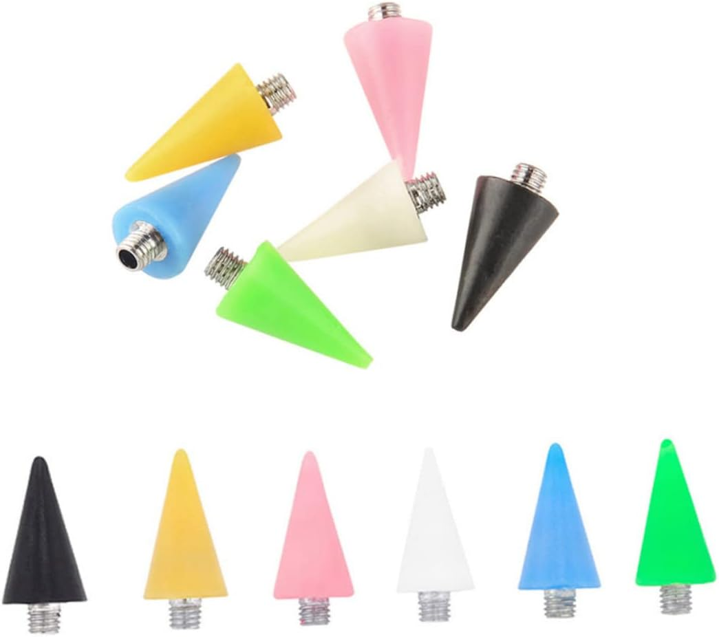 Ipetboom Dotting Pen Tips Wax Head Rhinestones Picker Black Acrylic 3 Pack Replacement Nail Art Tools for Professional DIY Manicure image number 5