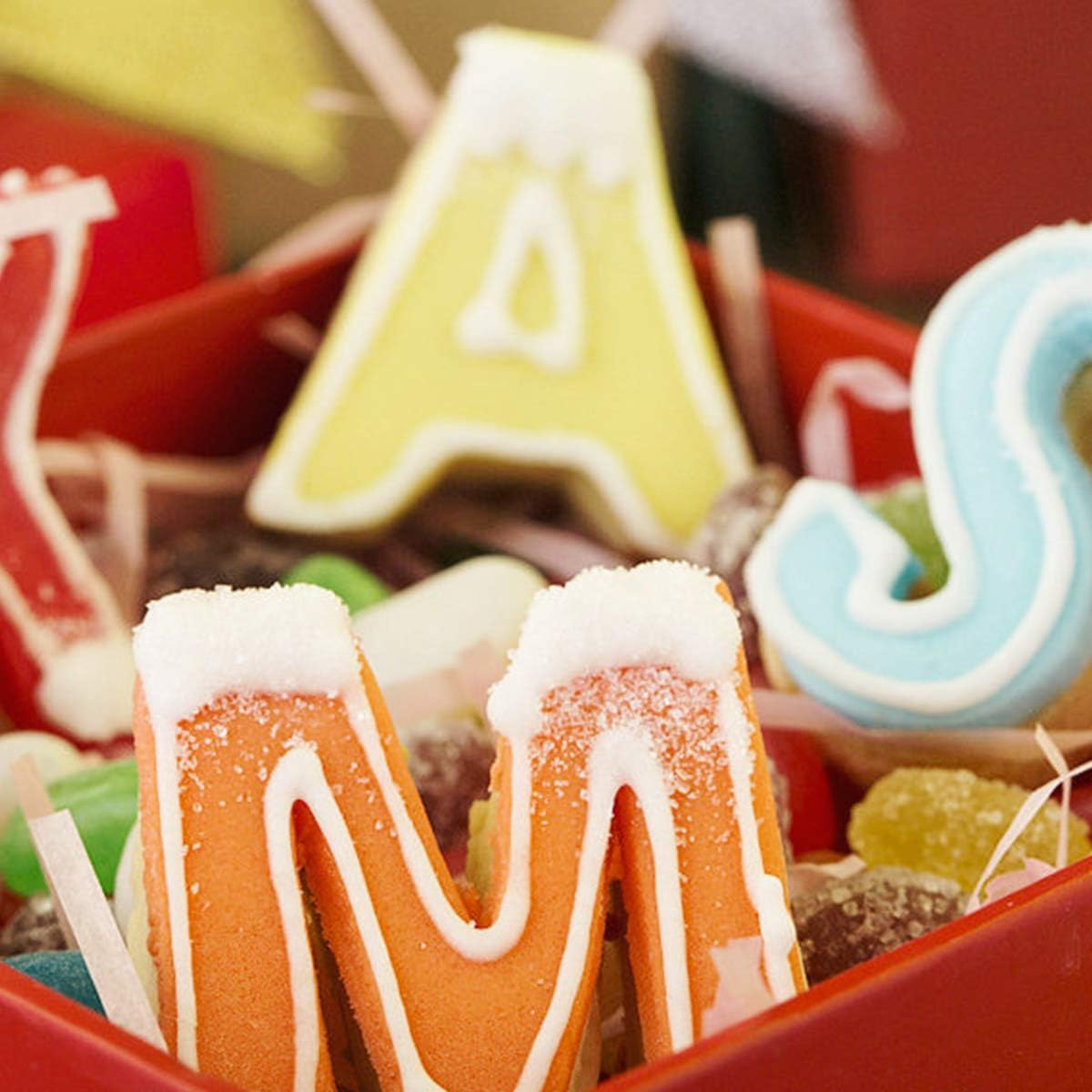 26 Capital Letter Cookie Cutter Alphabet Cake Cookie Mold Stainless Steel Biscuit Mould Press Icing Plunger Letter Baking Stamp Modelling Cutter for Fondant Cake Biscuit Baking Fruit Vegetables image number 1