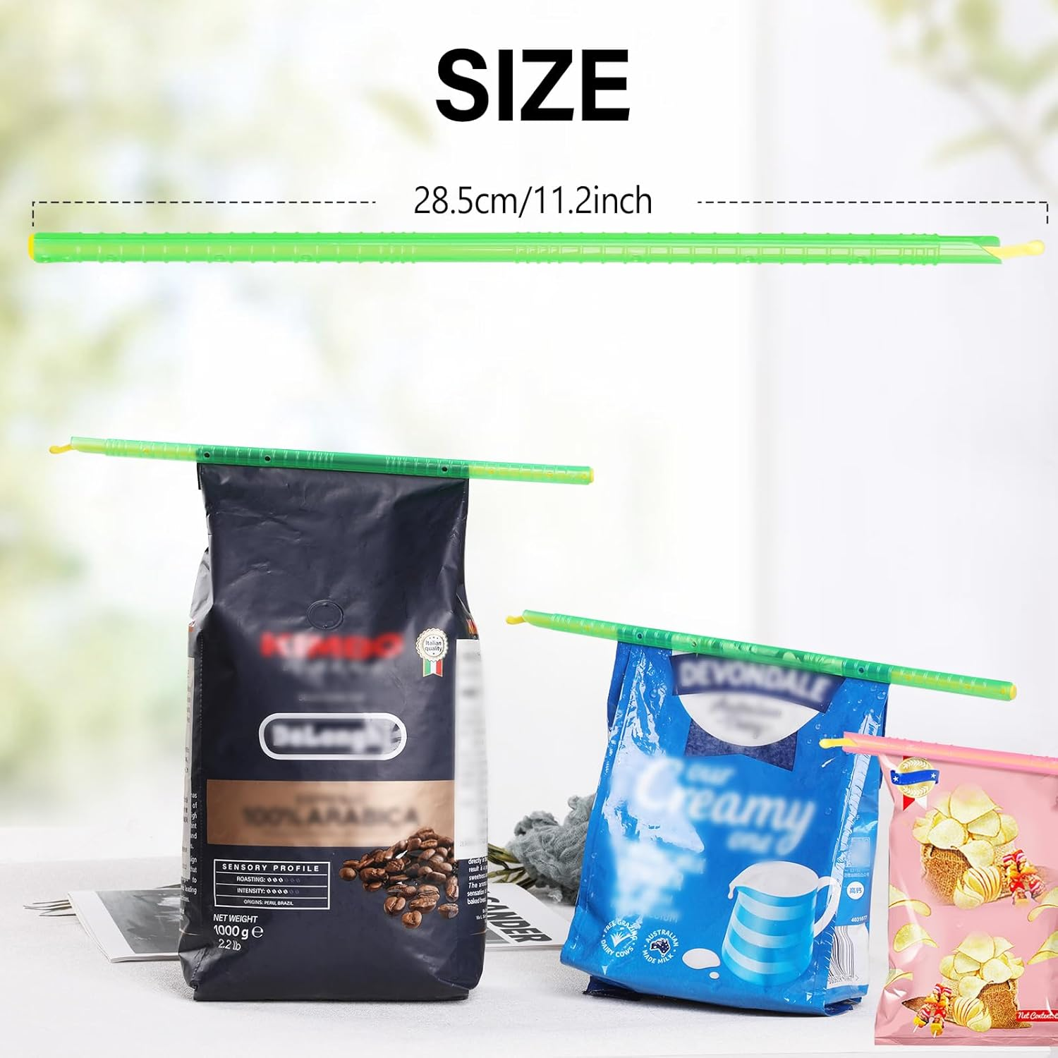 Food Bag Sealer Sticks (20 Pcs), 5 Size Chip Clips Bag Sealing Clips, Food Storage Sealer Stick image number 4