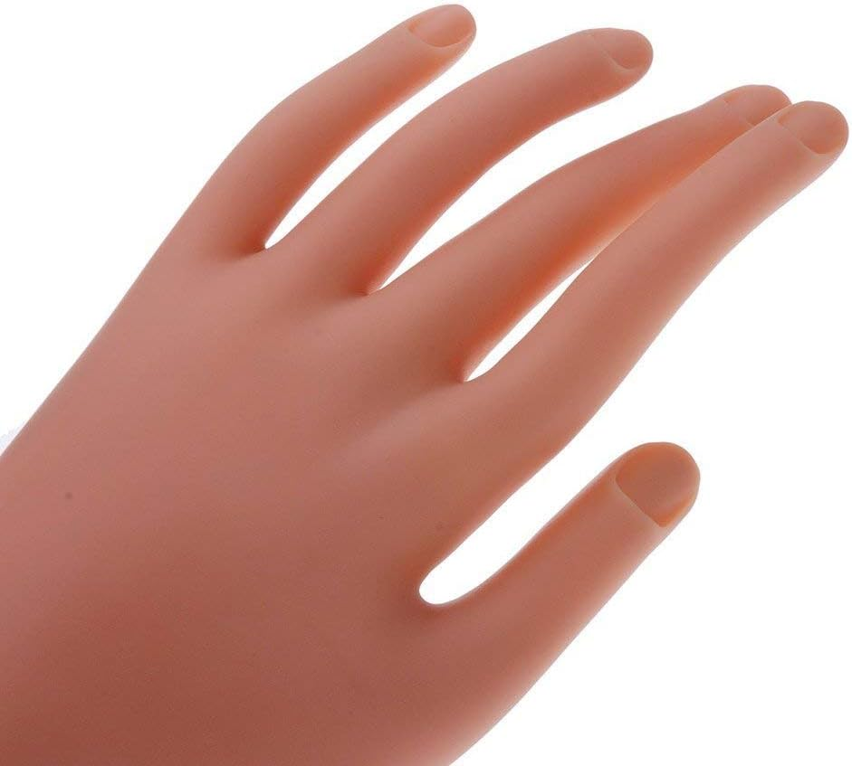 Pro Hand Rubber Flexible Nail Manicure Practice for Learning and Exhibition