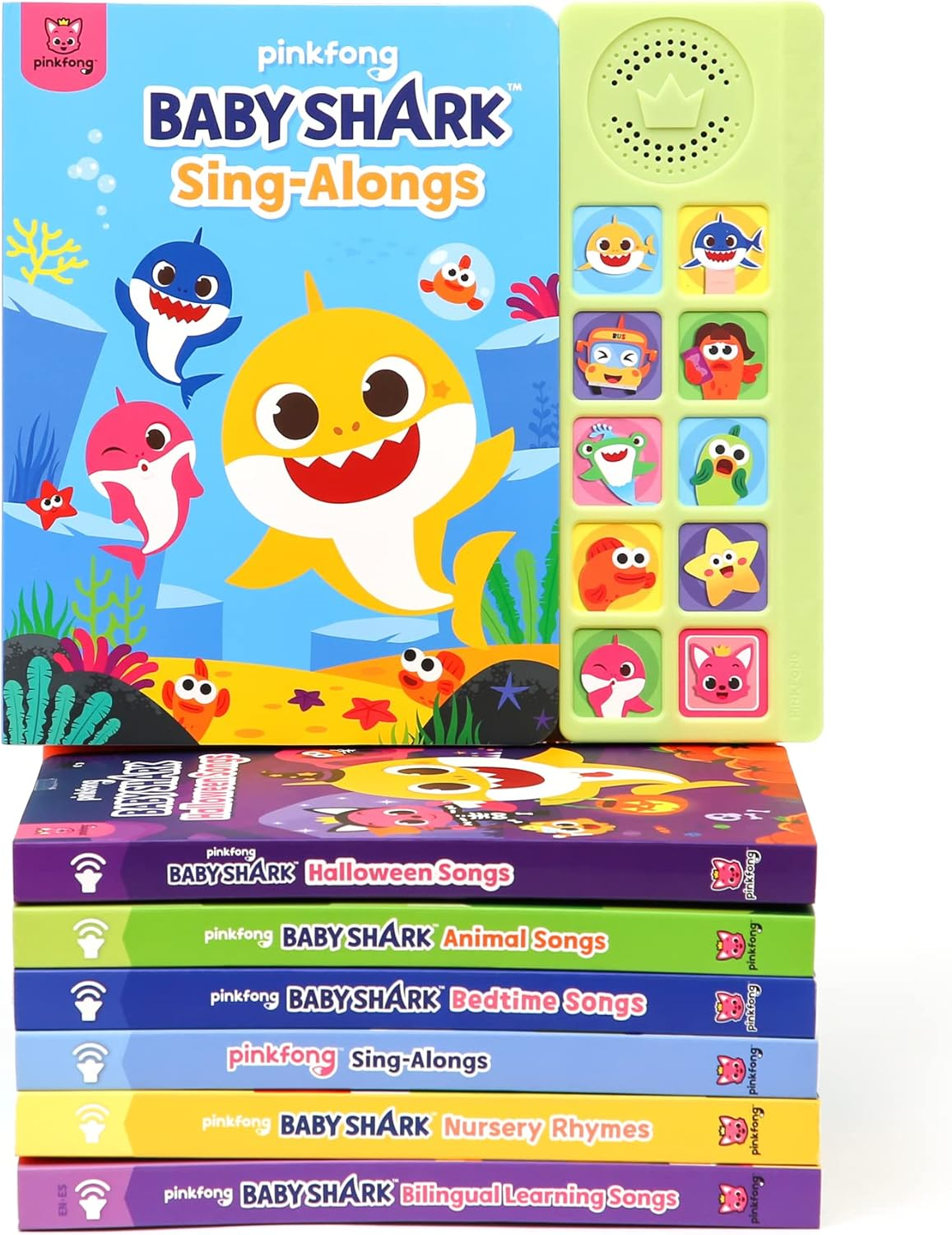 Baby Shark Sing-Alongs 10 Button Sound Book | Baby Shark Toys, Baby Shark Books | Learning & Education Toys | Interactive Baby Books for Toddlers 1-3 | Gifts for Boys & Girls image number 6
