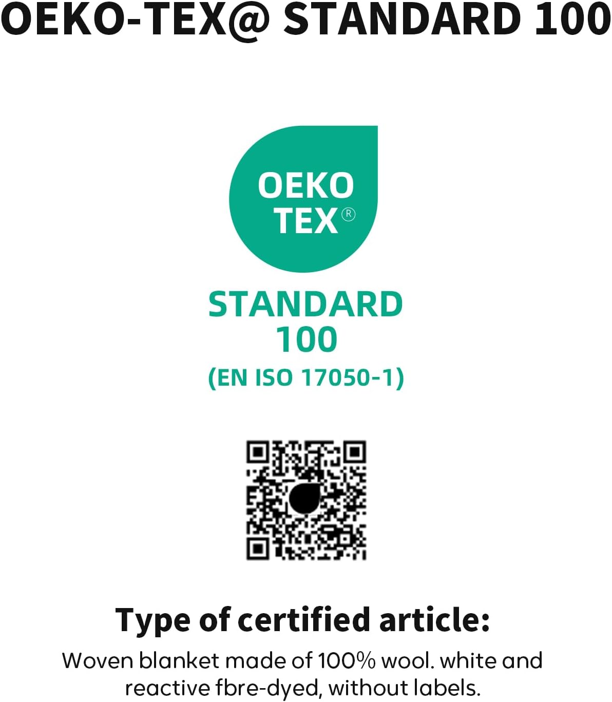 Molithe 100% Wool Blanket, 62"" X 86"", Warm, Thick, Washable, Military Wool Blanket, Great for Camping, Outdoors, Sporting Events, Survival Kits, Large, Navy image number 2