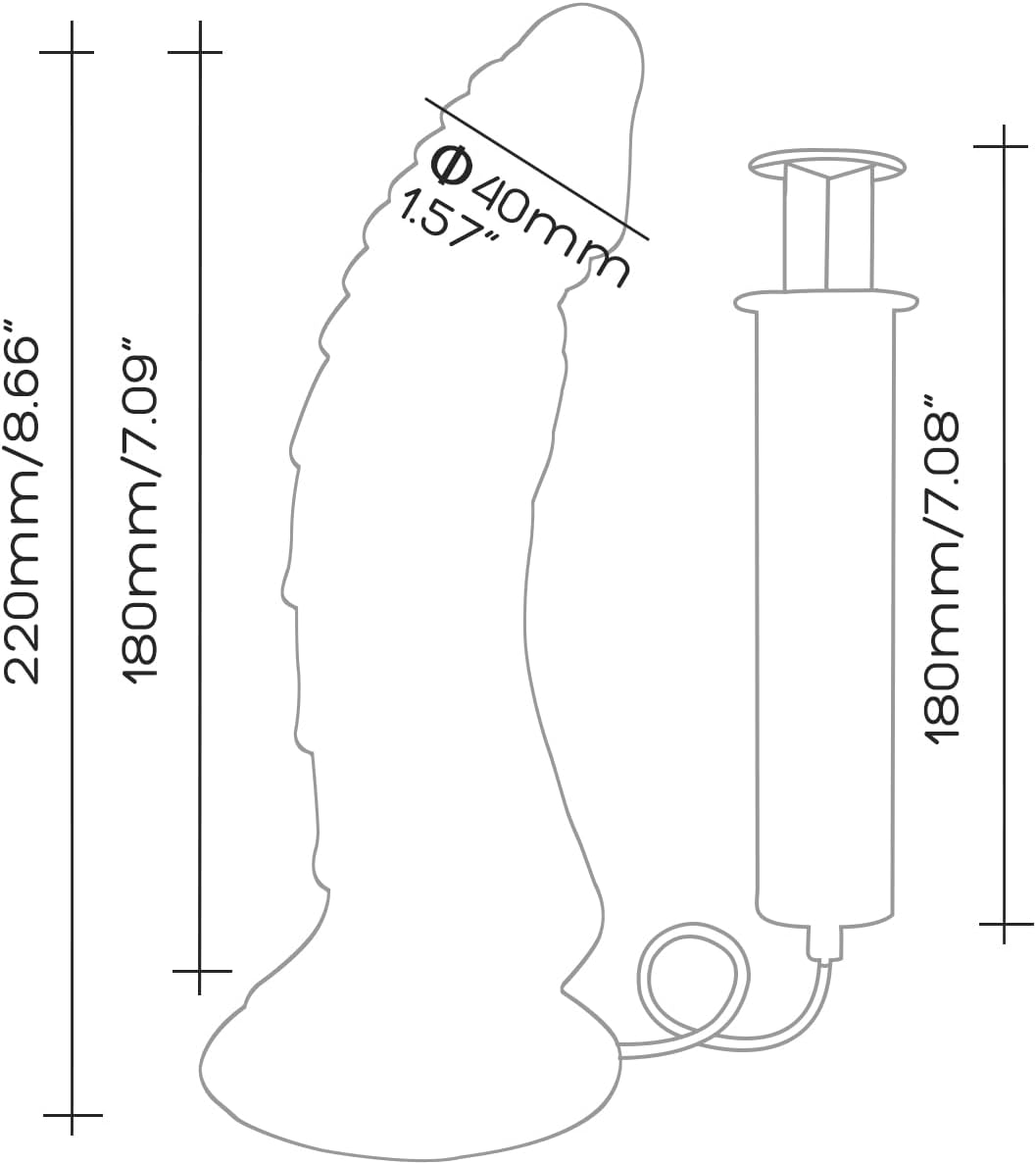 NNSX "Lauren" Textured Curvy Dildo, Fantasy Creature Sextoy for Hotspots Sensual Stimulation, Sexually Gratification Device for Vaginal Maturbation or Anal Play (Ignitus) image number 1