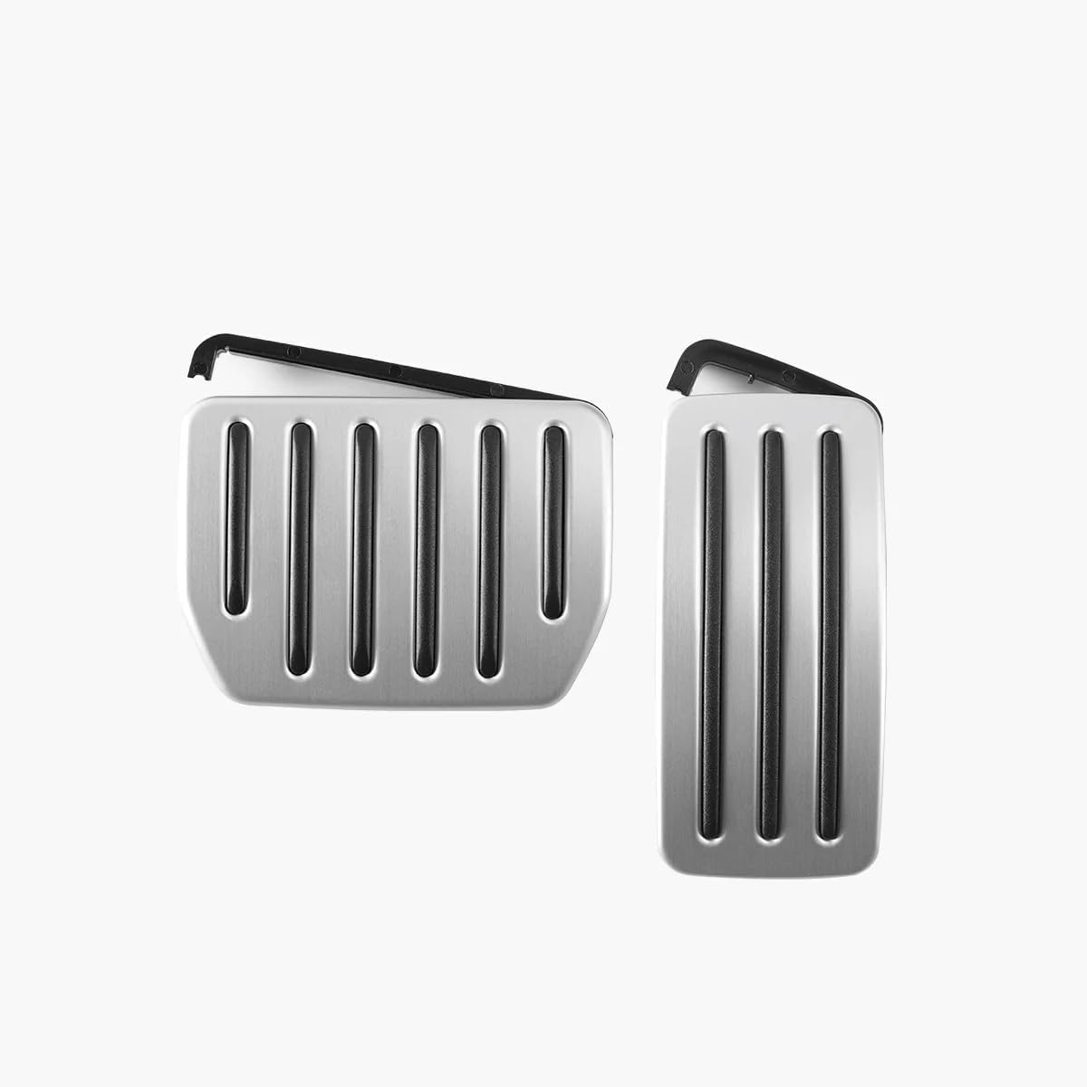 TPARTS Aluminum Self-Flip Lock Performance Pedal Sets Accelerator Brake Pedals Cover for Tesla Model 3 Highland 2024+/Model Y Juniper 2025+ Non-Slip Protector Accessories Foot Pedal Pad Replacement
