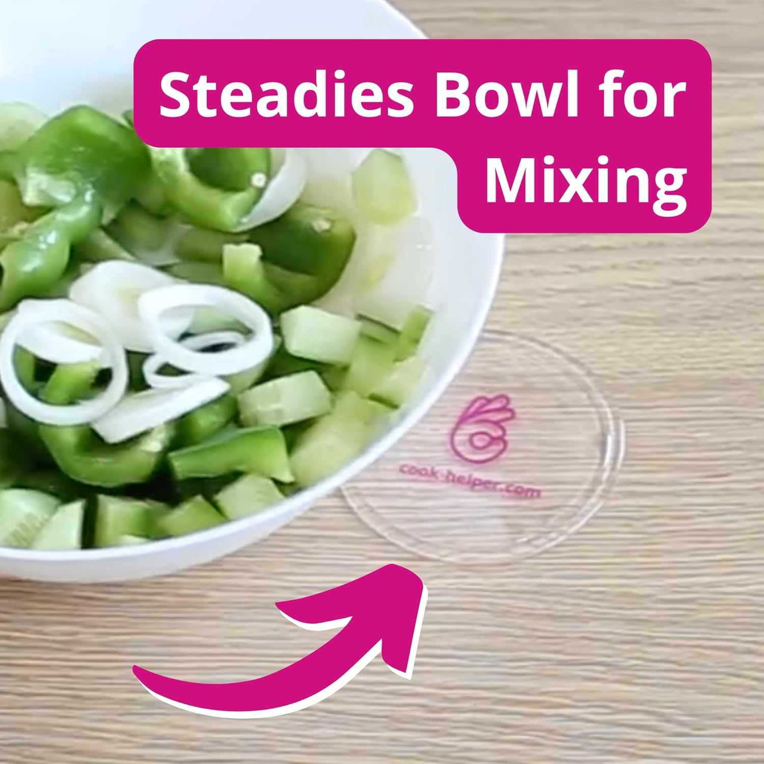 One-Handed Gadget to Secure Any Item, Open Jars & Bottles, Mix Food in a Bowl. Adaptive Equipment for One Hand&mdash;Great Gift Idea for Those with Weak or Injured Hands and Stroke Recovery. 3Pcs X 3.14" image number 3