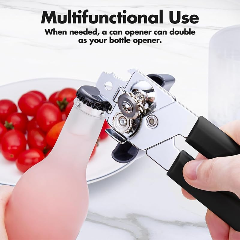 Lawnfusion Manual Can Opener, Stainless Steel Blade, 3-In-1 Kitchen Tool with Bottle Opener image number 1