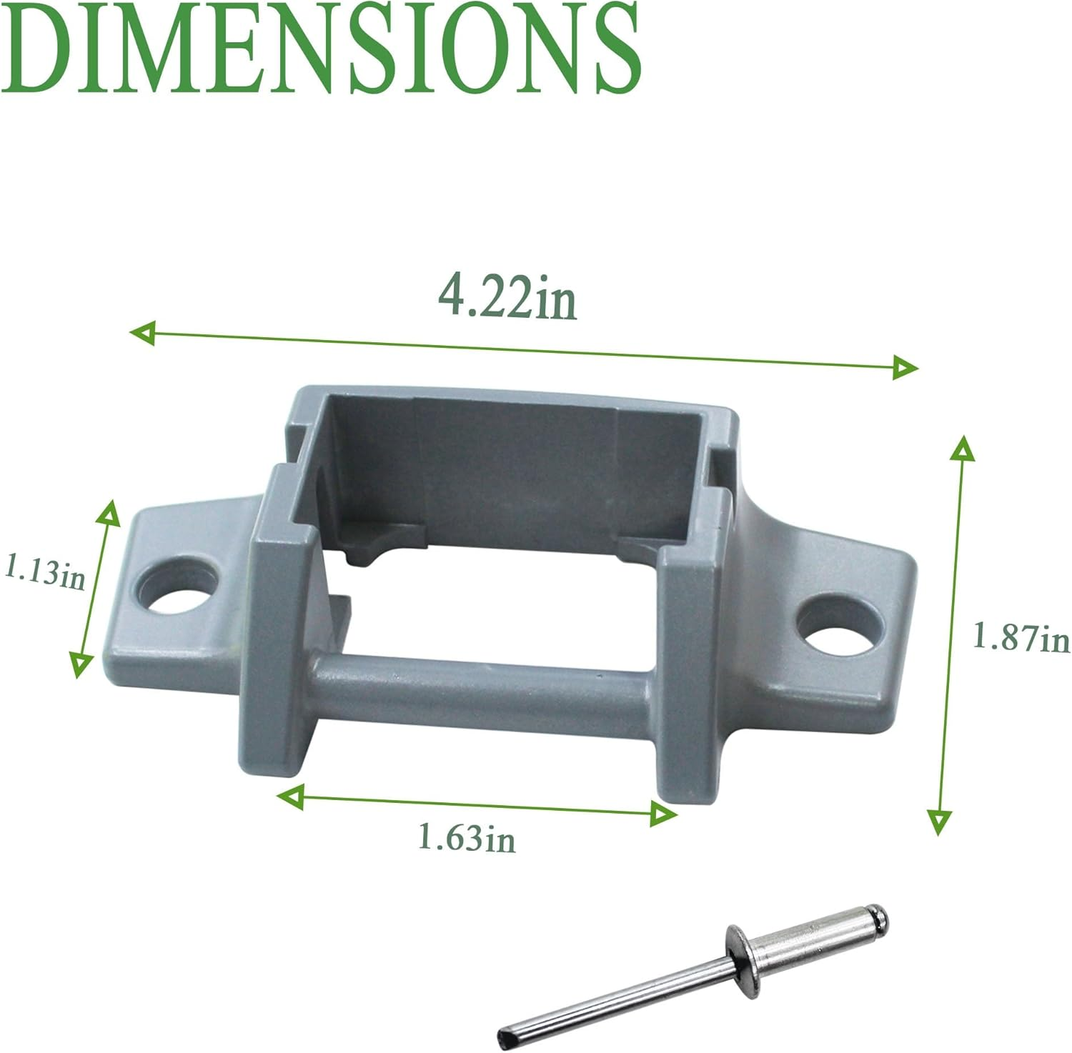 New RV Awning Mounting Brackets Replacement for Dometic 3310811.009M Die-Cast Foot SVC Kit, Awning Bottom Brackets Suit for Dometic A&E 8300 / 8500 / 8700 / 9000 Awnings image number 2