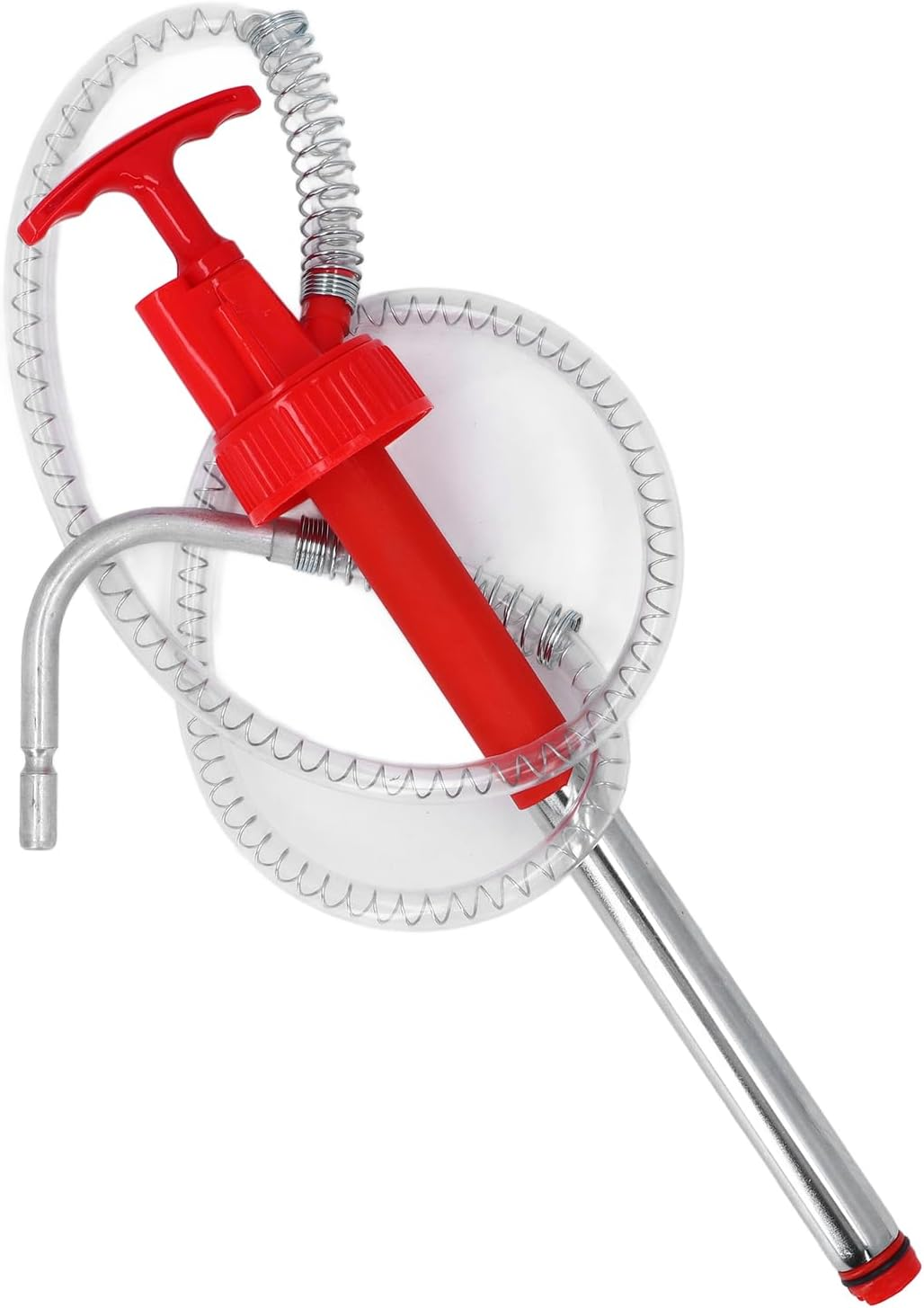 Hand Fuel Pump for 20L Drum, Leakage Proof Water Fuel Transfer Pump Oil Extractor with Non Drip Nozzle Manual Vertical Oil Drum Pump Portable Transfer Pump Kit for Gas Fuel image number 1