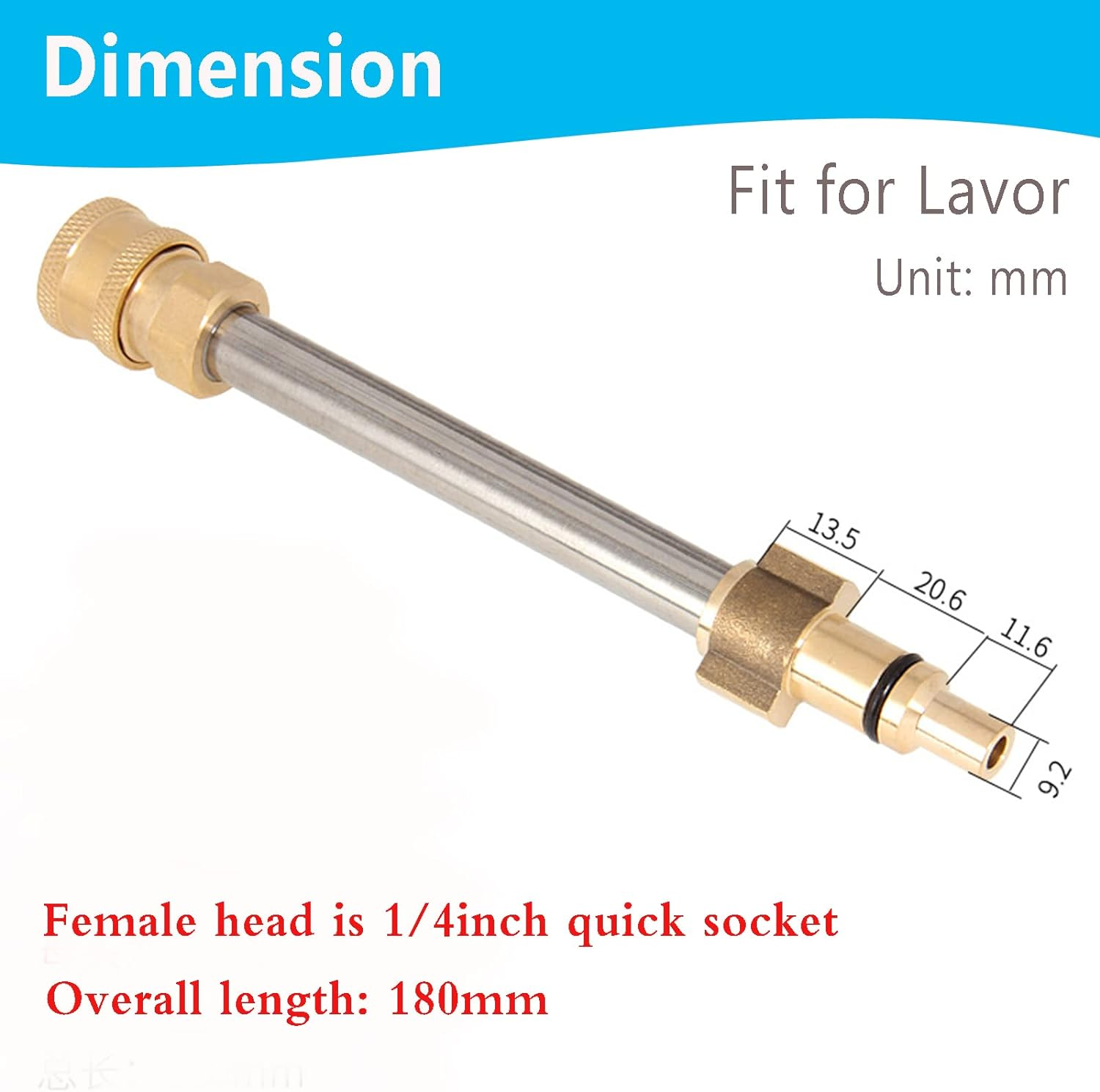 Acbbmns Adapter for Pressure Washer Gun, to 1/4'' Quick Connect Fitting, Fits for Lavor (#S7) - S3 Fit For Nilfisk Gerni image number 7