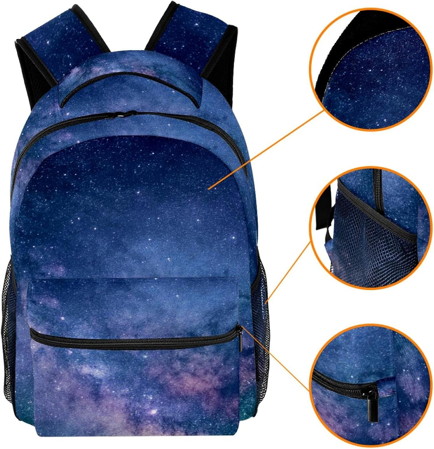 Mysterious Universe Backpack Students Shoulder Bags Travel Bag College School Tote Backpacks image number 4