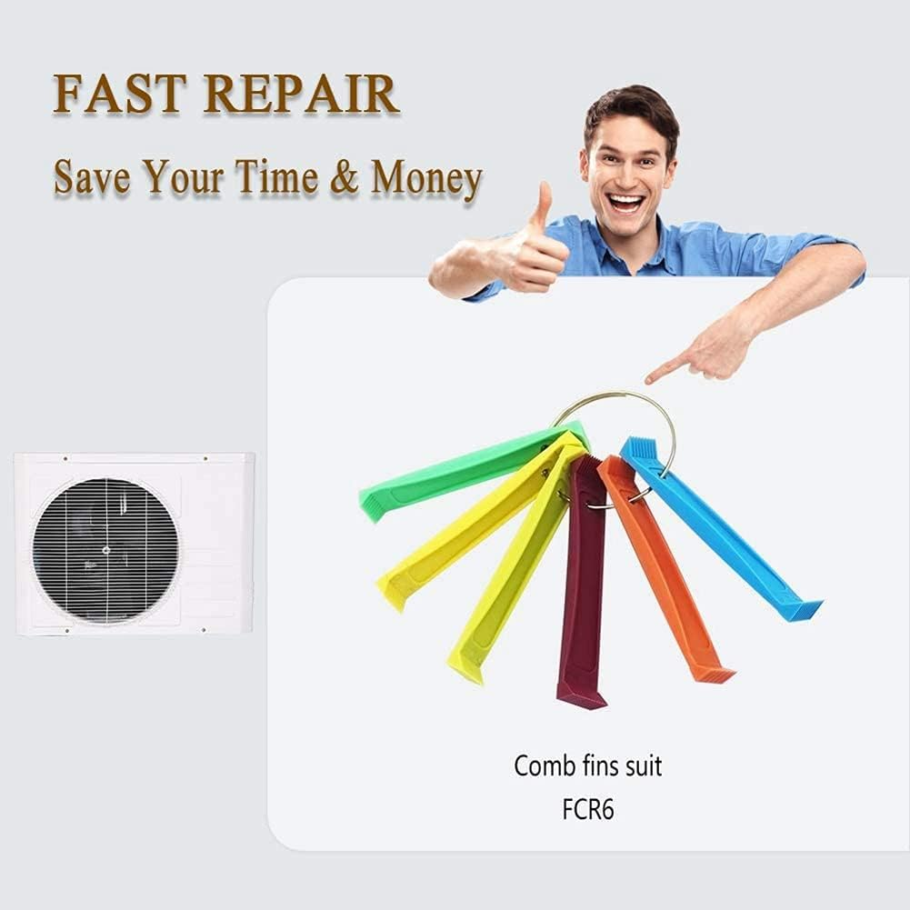 Fcr6 Fin Comb Set Plastic Colored Fin Coil Comb Radiator Fin Comb Straightener Condenser Coil Fin Comb image number 5