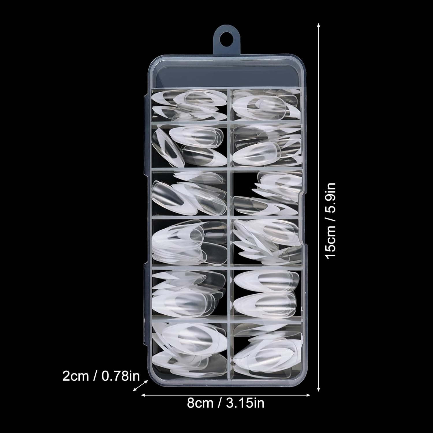 Beetles Nail Tips | Pre Shaped Gel Extension Nail Tips Matte Inner 120PCS | 12 Sizes Professional Press on Nails for Soak off Lamp Gel Art Polish Zalhin image number 3