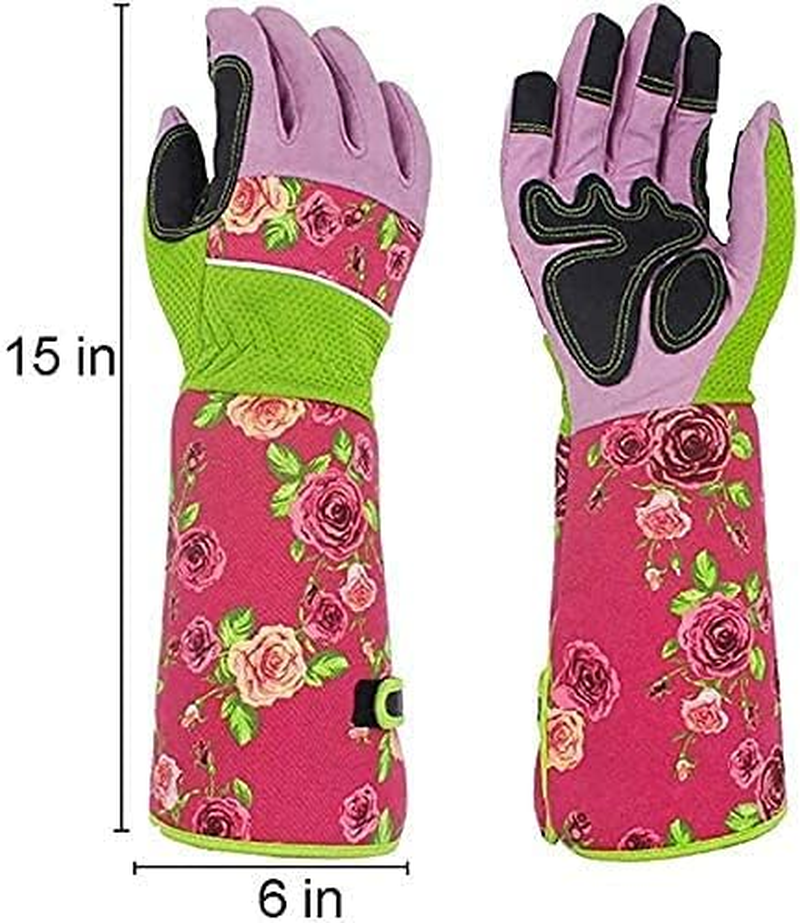 Thorn Proof Gardening Gloves for Women, Breathable Touchscreen Long Forearm Protection, Garden for Rose Pruning & Outdoor Work Gloves