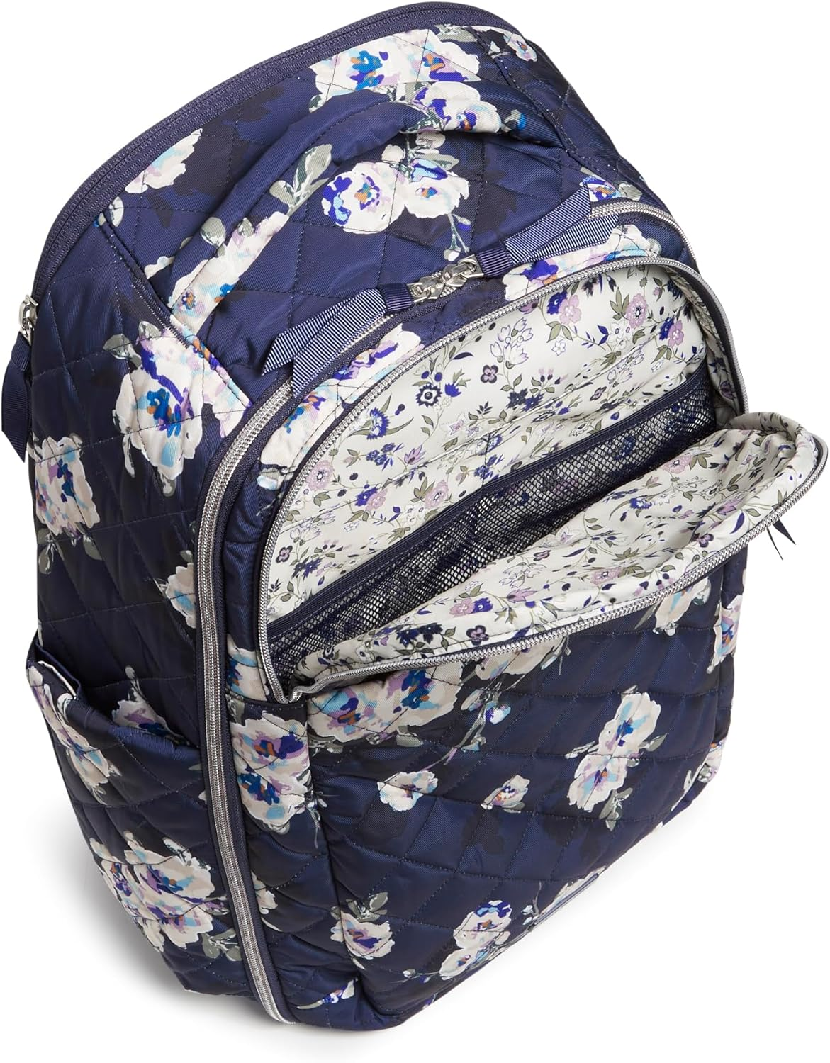 Verabradley Womens Performance Twill Travel Backpack Travel Bag - Immersed Blooms image number 5