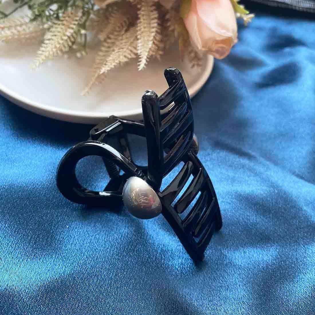 Resweky 2 Beads Brown Hair Clips Cute Hair Clips for Women and Girls (Brown, Small) image number 2