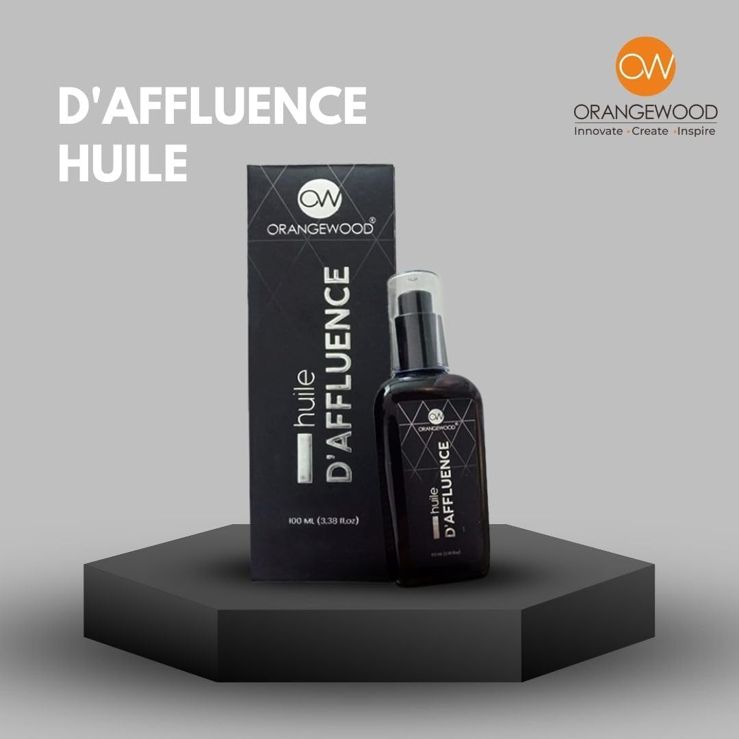 Orangewood Luxury D'Affluence Hair (Huile) Oil |Total Hair Repair - Nourishment with Nutrition Abyssinian, Baobab and Caviar Oil for Deep Penetration & Split Ends for Men and Women, 30Ml image number 3