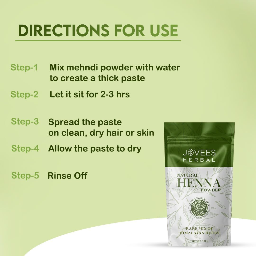 Jovees Henna & Brahmi Herbal Mehandi 150G image number 5