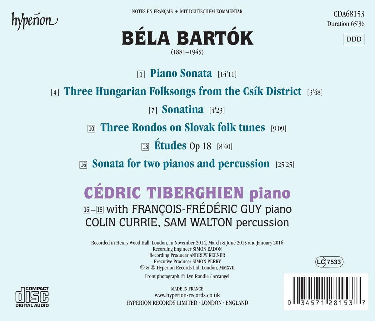 Bartok Sonata for Two Pianos Percussion Other Piano Music