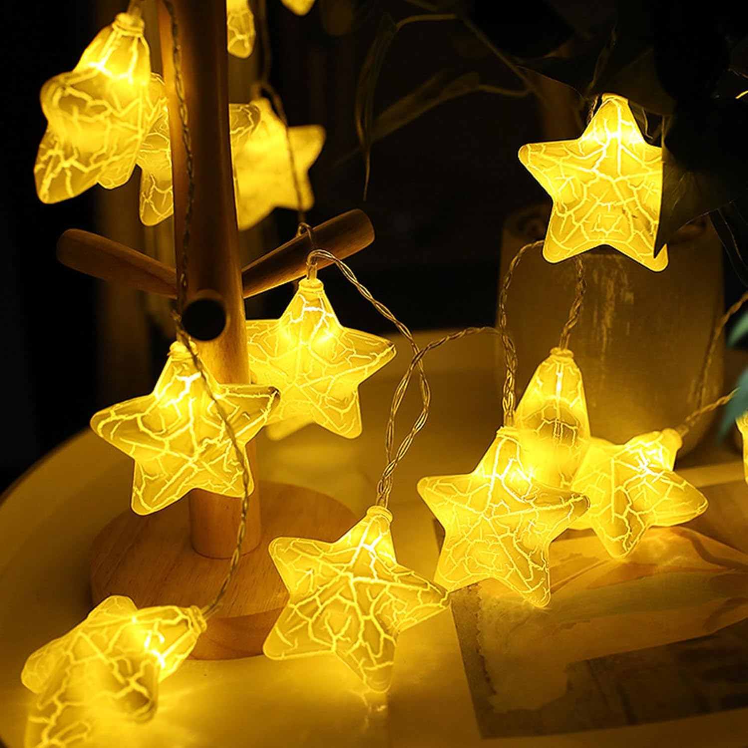 Fairy Lights Stars, 1.5 M 10 LED White Fairy Lights Battery, Children'S Fairy Lights, Children'S Room, LED Fairy Lights Children, Battery Operated, for Children'S Room, Bedroom, Garden image number 4