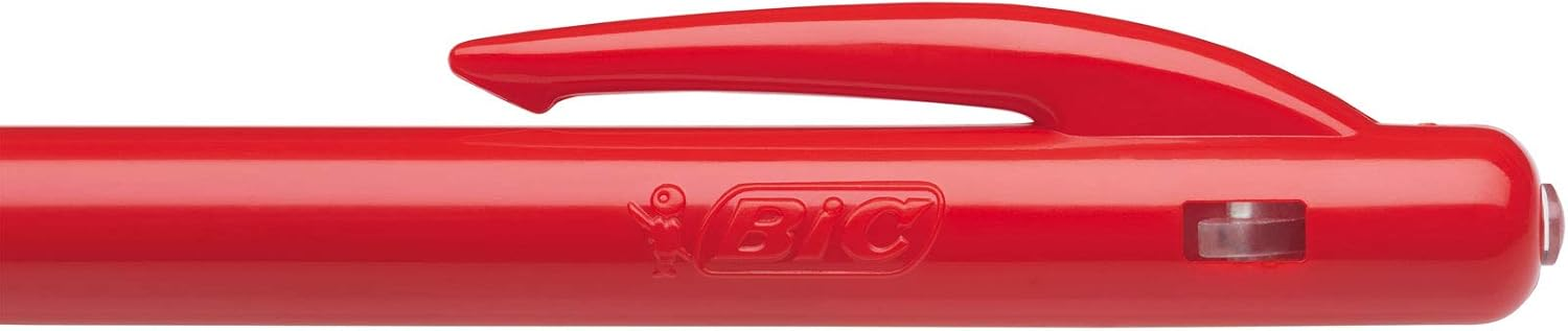 BIC 922619 Clic Retractable Ball Pens Medium Point (1.0 Mm) - Red, Box of 10 image number 4