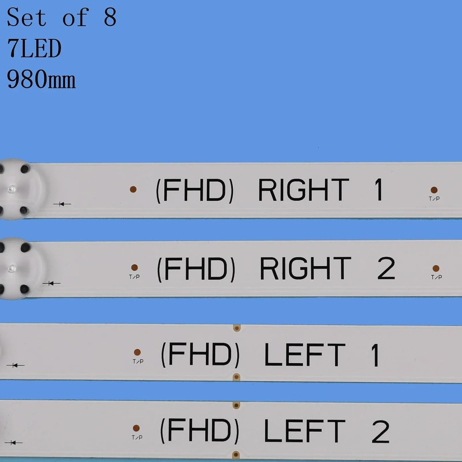 ALMVIS LED Backlight Strip Fit for LG 49LW540S 49LH630V LC490DUE 49LH604V 6916L-2586A 2587A 2588A 2589A 49 V16 ART3 49LH615V 49LH6420 LED TV Light image number 2