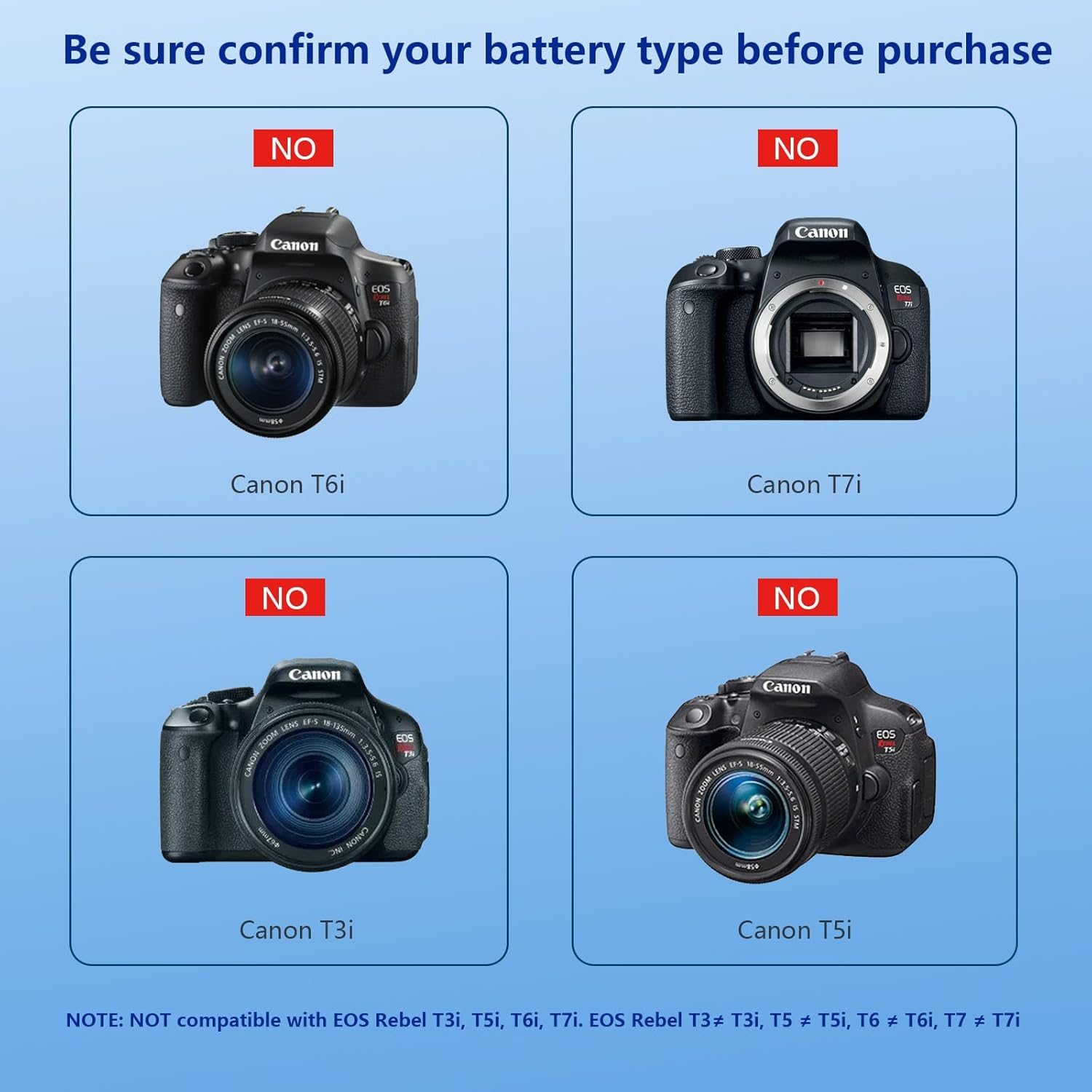 Artman LP-E10 Battery 3-Pack 1600Mah and 3-Slot LCD Charger Pack for Canon EOS Rebel T7 T6 T5 T3 T100 Kiss X50 Kiss X70 EOS 1100D 1200D 1300D 2000D Digital Cameras image number 2