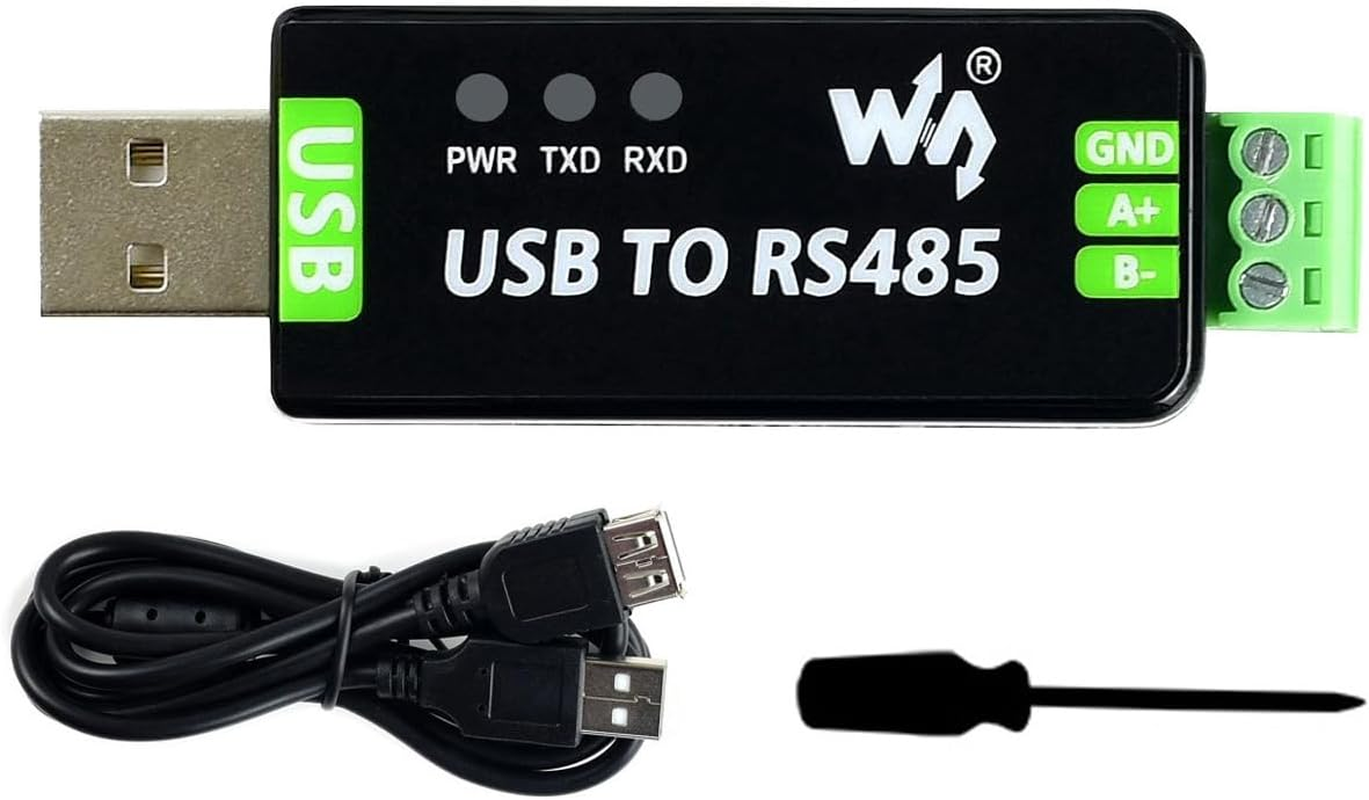Waveshare Industrial USB to RS485 Converter with Original FT232RL and SP485EEN Embedded Protection Circuits for Industrial Control Equipments And/Or Applications with High Communication Requirement image number 1