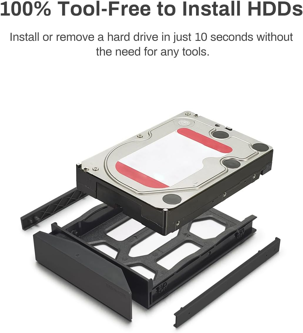 TERRAMASTER D4-320 External Hard Drive Enclosure - 4Bay USB 3.2 Gen2 10Gbps Type-C USB Storage Hot Swappable Plug and Play (Diskless) image number 5