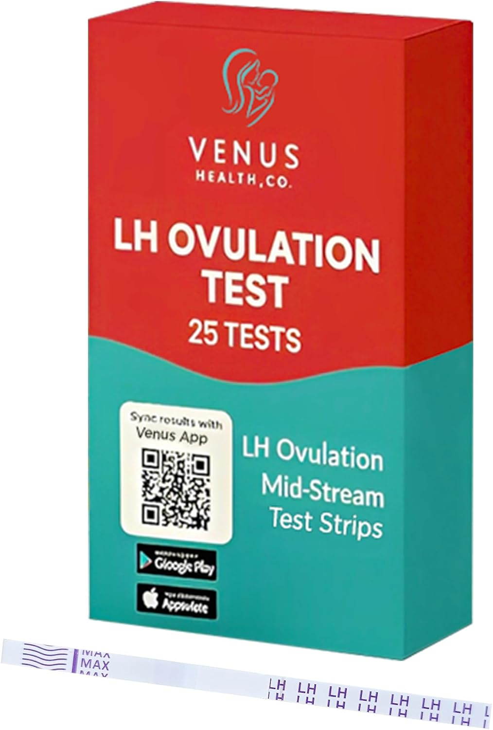 Ovulation Predictor Test Strips Pack of 25 LH Test. image number 1