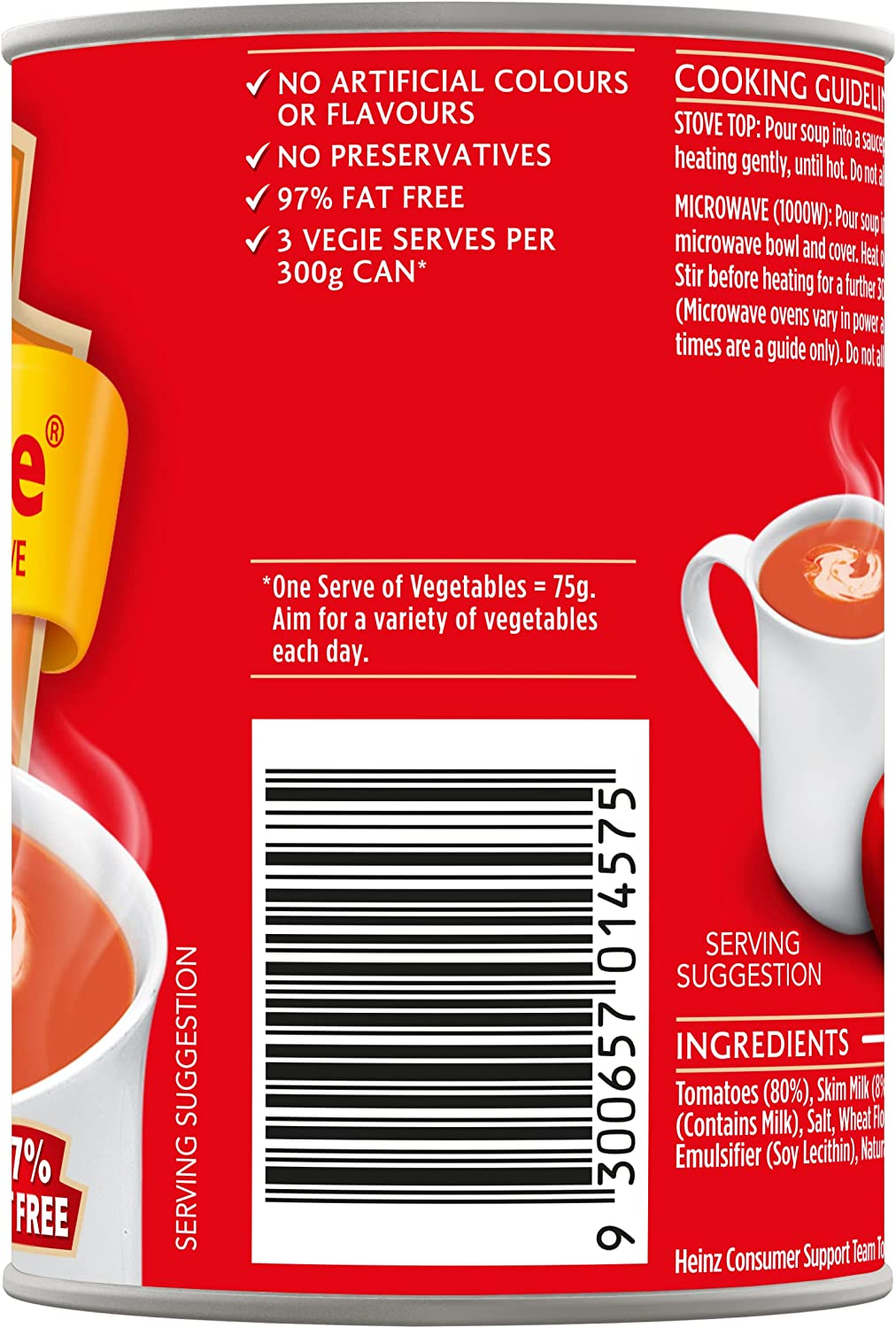 Heinz Soup for One Creamy Tomato Canned Soup image number 5