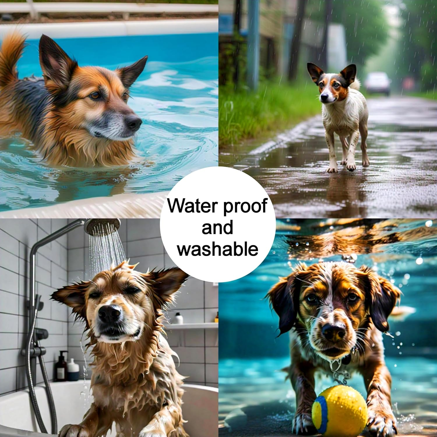 40 Months Dog Collar, 64Cm Adjustable, 5 Packs of 8 Month Collar for All Dogs Breeds and Sizes - Long Lasting, Flexible, Portable, Waterproof, Safe, Durable Collar for Dogs