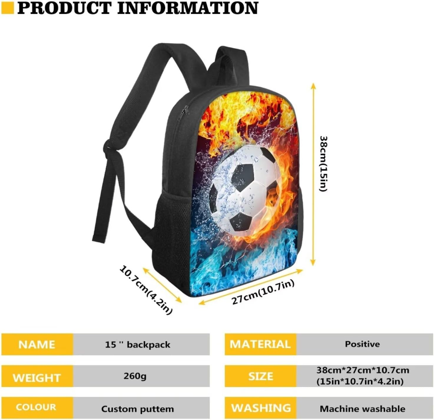 Chaqlin 15 Inch Backpack Schoolbags for Boys Girls Casual Sport Daypack Elementary Primary Large Capacity Bookbags