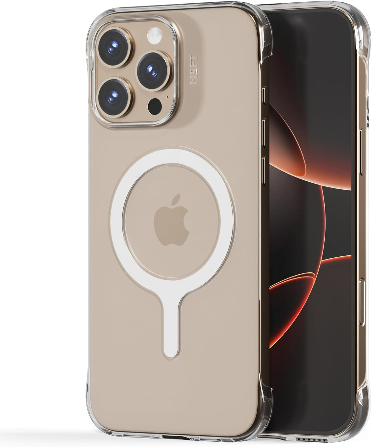 MOFT Invisible Case for Iphone 16 Pro Case, Clear Magsafe Phone Case, Dual Cutouts Frame Design with Bare-Device Feel, Anti-Yellowing Ultra-Thin Strong Magnetic Protective Phone Cover, Clear image number 1