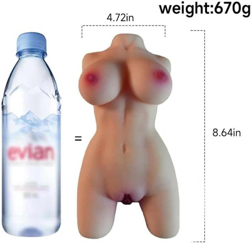 Sex Doll with Portable Female Torso TPE Male Masturbator with Pussy Vaginal Anal Adult Sex Adult Doll for Men with Boobs Butt Ass Real Soft Dolls for Sex Sex Toy for Men (670G) image number 5