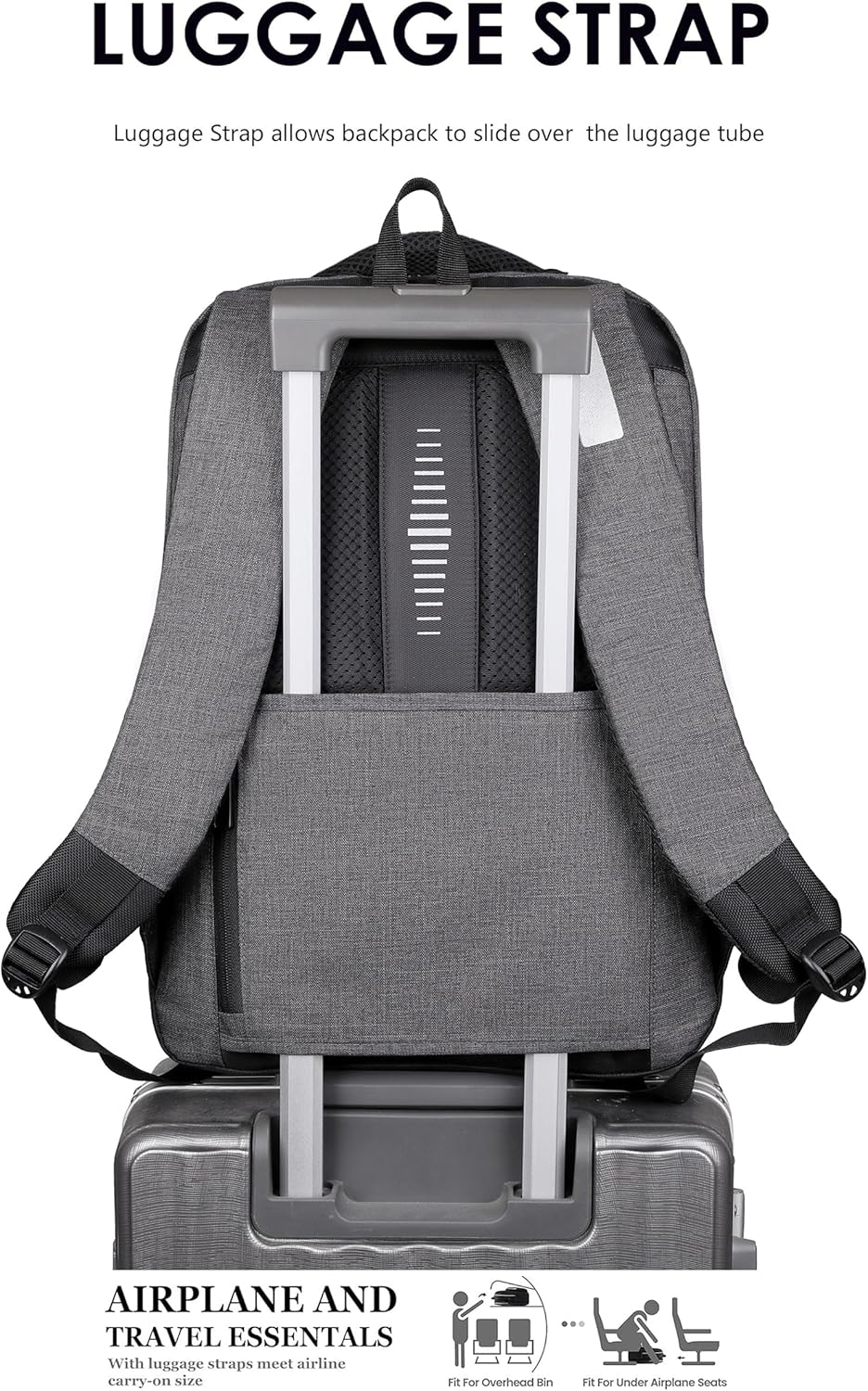 Laptop Backpack,Business Travel anti Theft Durable Laptops Backpack with USB Charging Port,Water Resistant College School Computer Bag for Women & Men Fits 15.6 Inch Laptop and Notebook image number 1