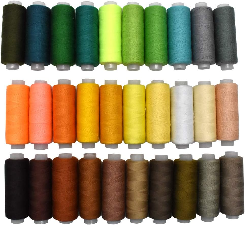 Sewing Thread 60 Colors Sewing Industrial Machine and Hand Stitching Cotton Sewing Thread (60 Color) image number 6