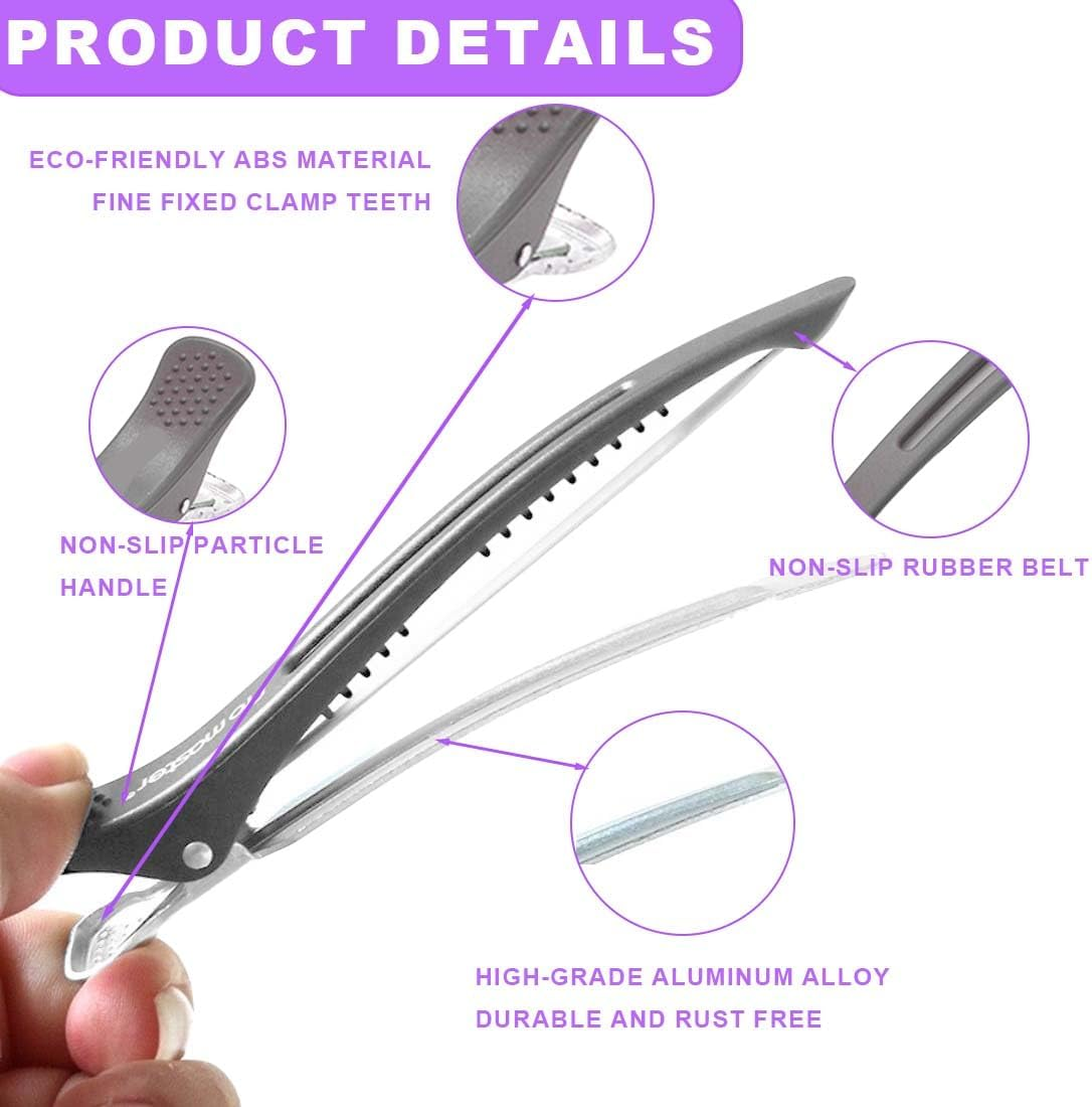 6 Pieces Hair Clips Hair Clips for Styling and Cutting Seamless Hair Clips for Women image number 4