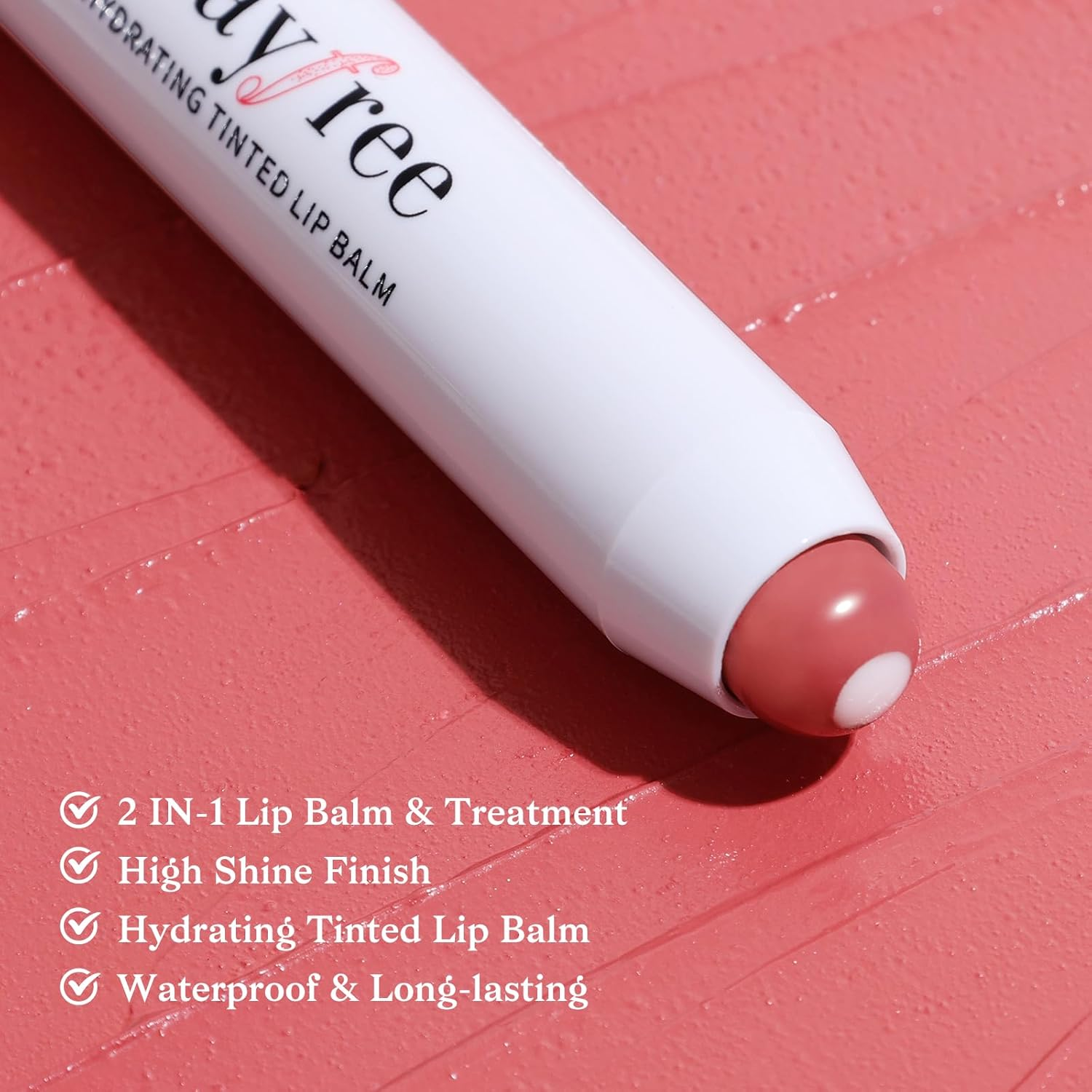 Bayfree Tinted Lip Balm Plumper, Glossy, Lightweight, Moisturize & Tint with Jojoba Seed Oil, Vegan Lip Balm Lip Care Present image number 6