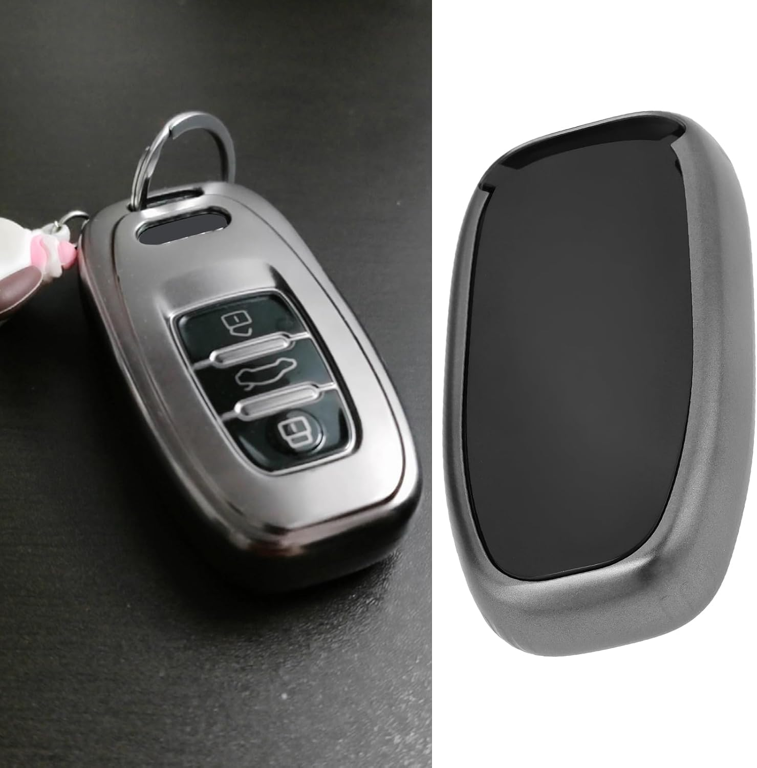 SING F LTD Key Fob Cover Case Protector Compatible with Audi A1 A3 A4 A5 A6 A7 A8 Q3 Q5 Q7 S4 S5 S LINE image number 3