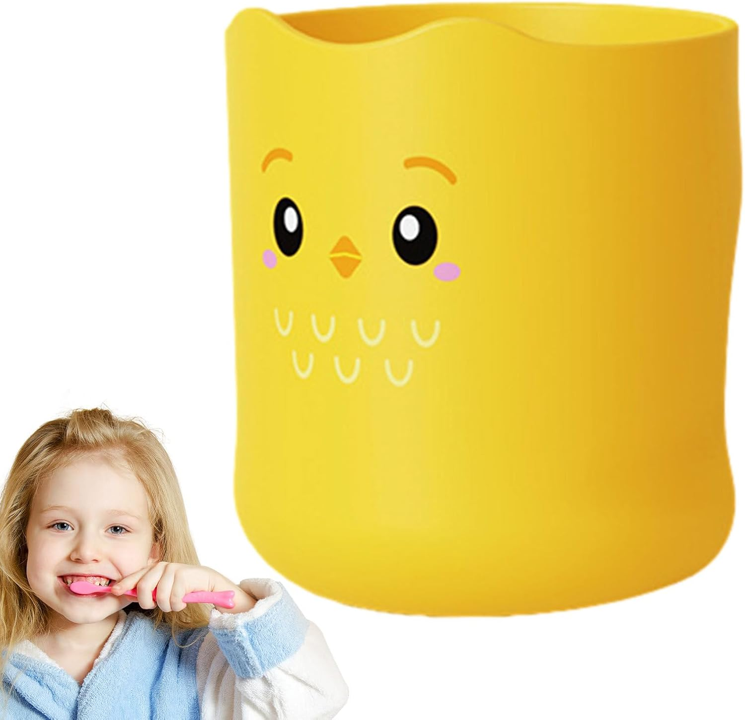 Generic Kids Mouthwash Cups - 300Ml Bathroom Toothbrush Cup Kids Cartoon - Adorable Bathroom Cup, Smooth Kids Cup for Boys, Girls, Toothbrush image number 5