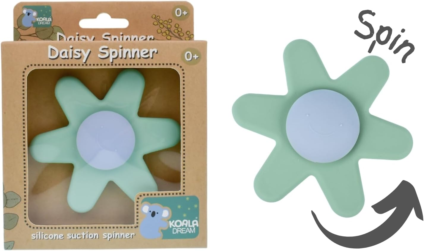 Silicone Daisy Spinner Green image number 2