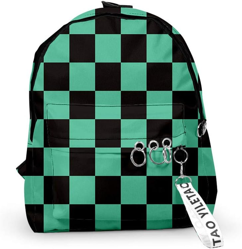 Demon Slayer Cosplay Backpack Japanese Anime Tomioka Giyuu Kamado Tanjirou Cosplay Backpack Shoulders Bag