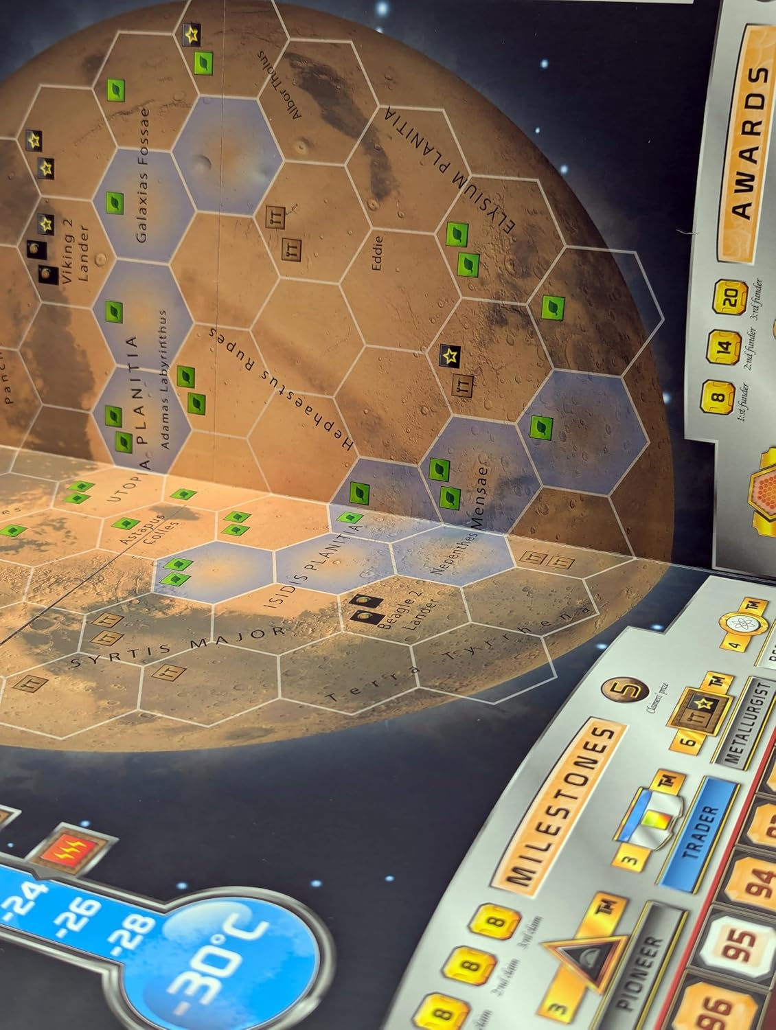 Stronghold Games Mars Utopia and Cimmeria Double-Sided Board Game with New Maps and Awards image number 1