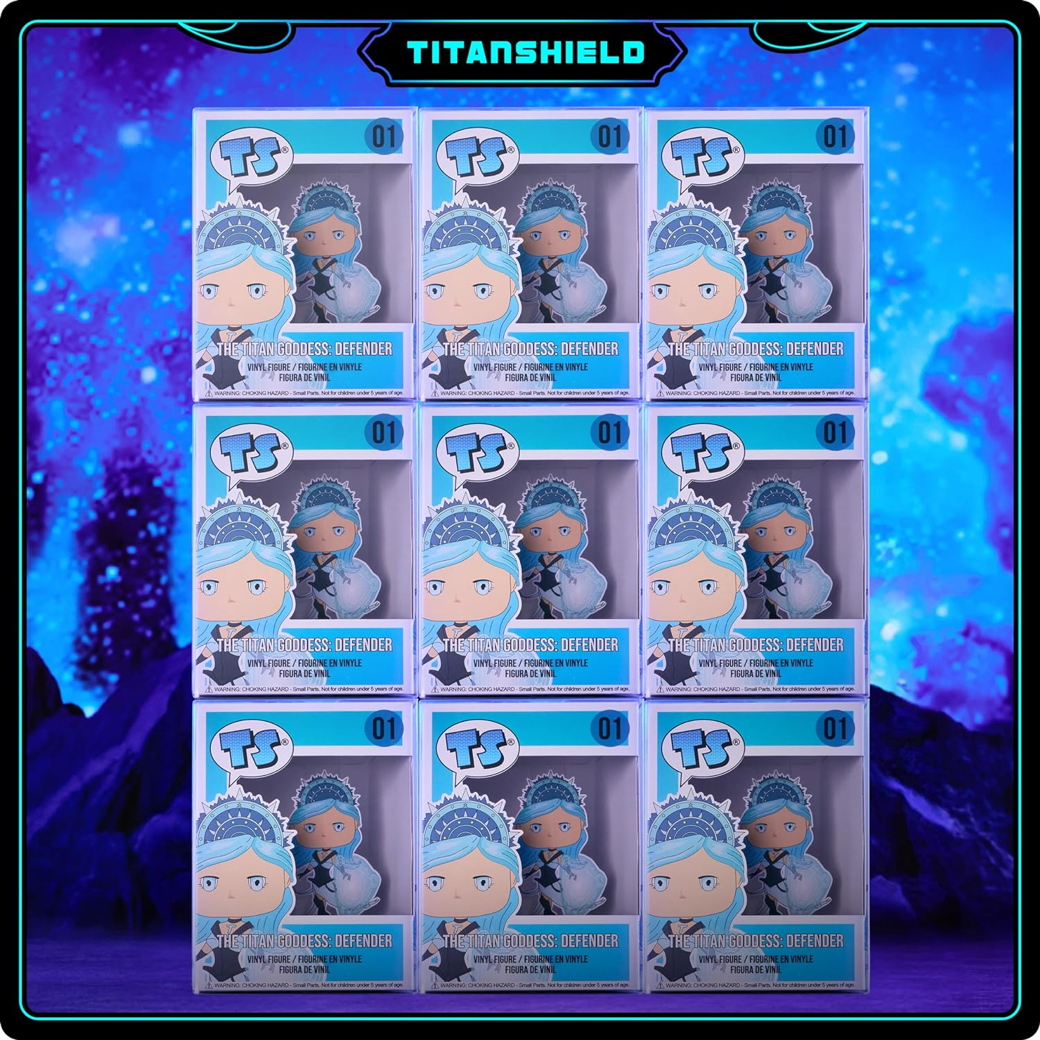 Titanshield 0.5Mm Platinum UV and Scratch Resistant Pop Protectors Sleeve Case Compatible with Funko - 4" Inch Pop! Vinyl Figures (60 Count)